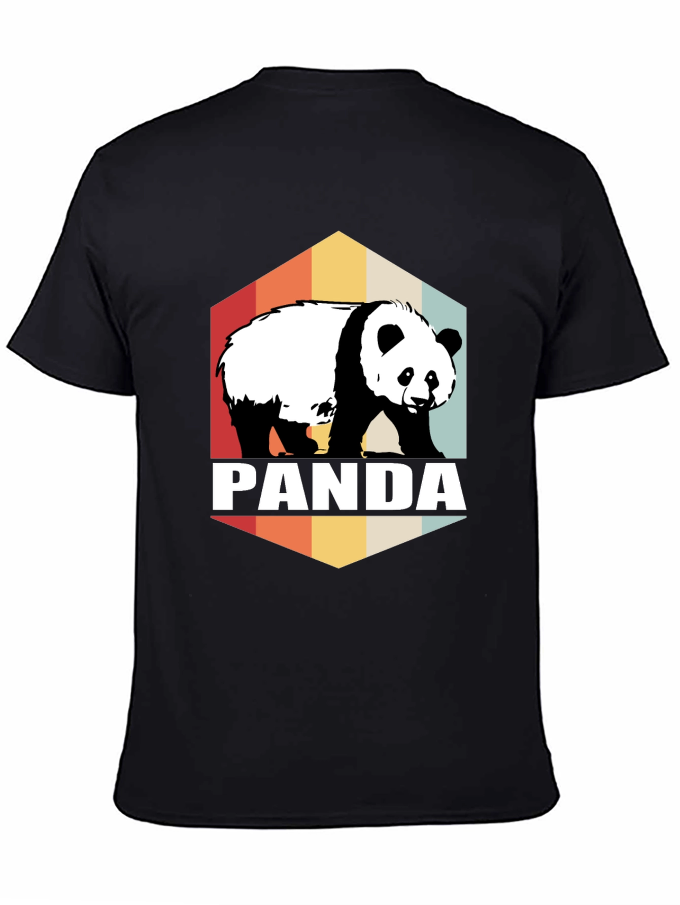 Retro Panda Graphic Tee - Soft Cotton Blend