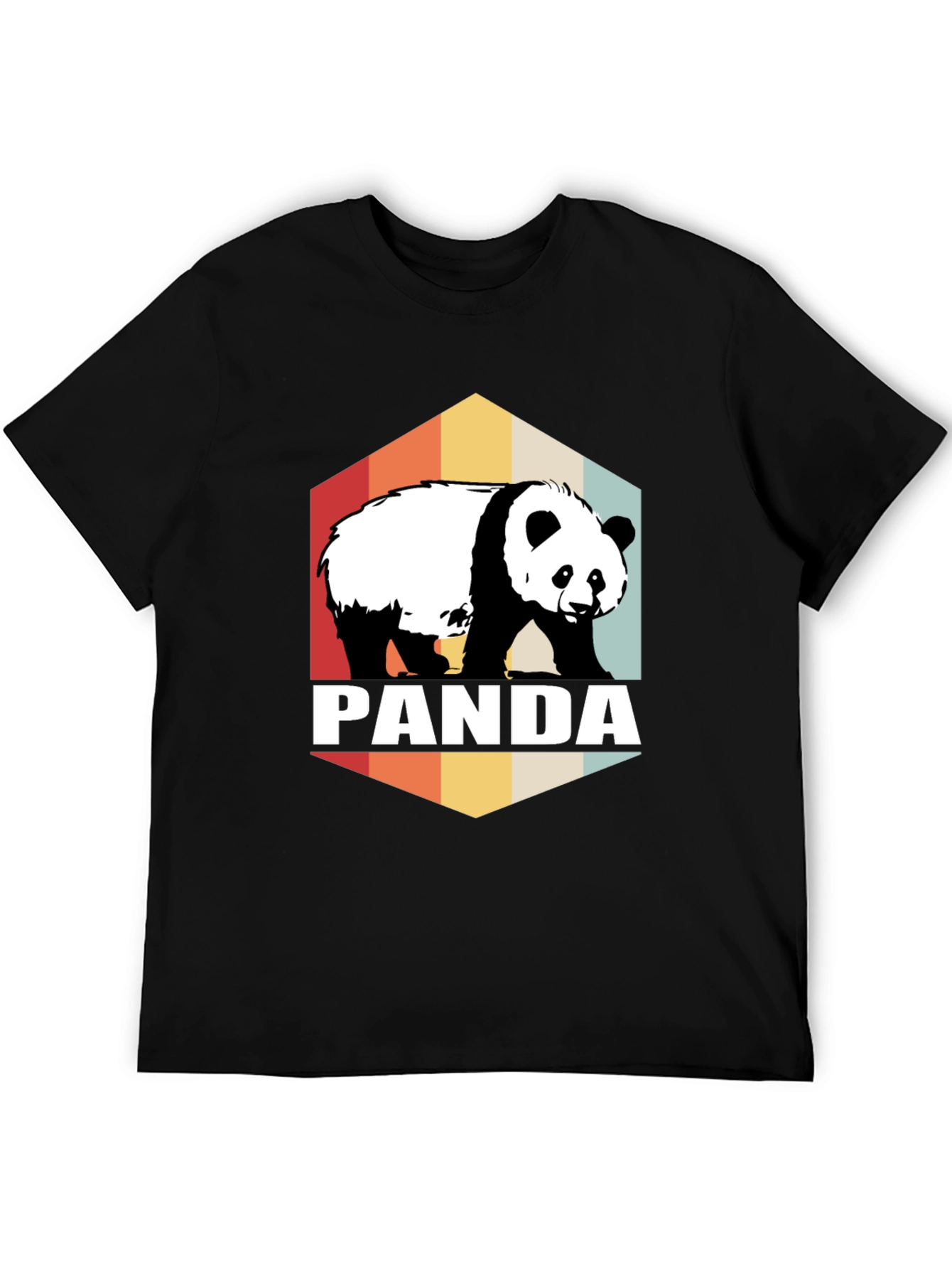 Retro Panda Graphic Tee - Soft Cotton Blend