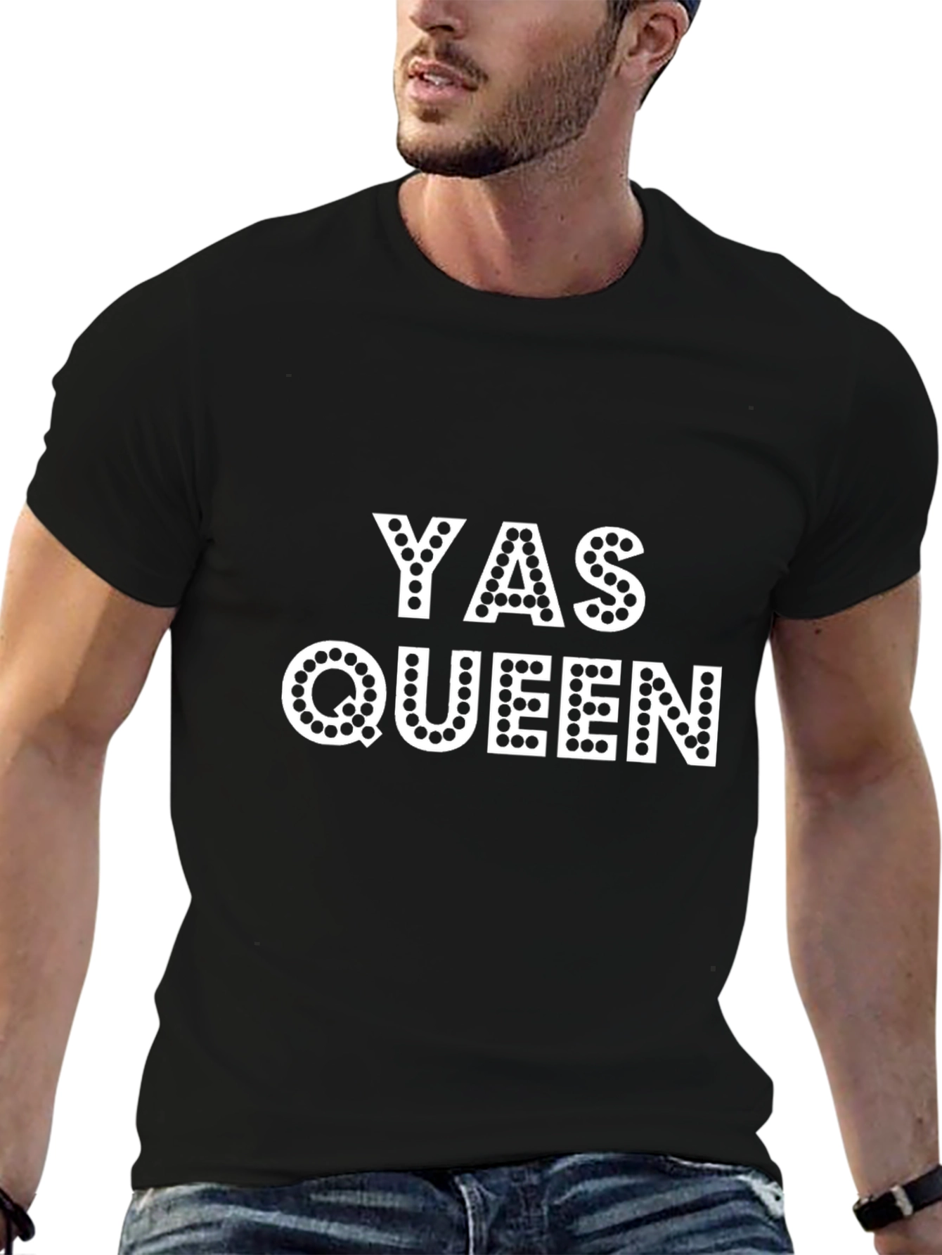 YAS QUEEN Graphic Tee - Trendy Statement T-Shirt
