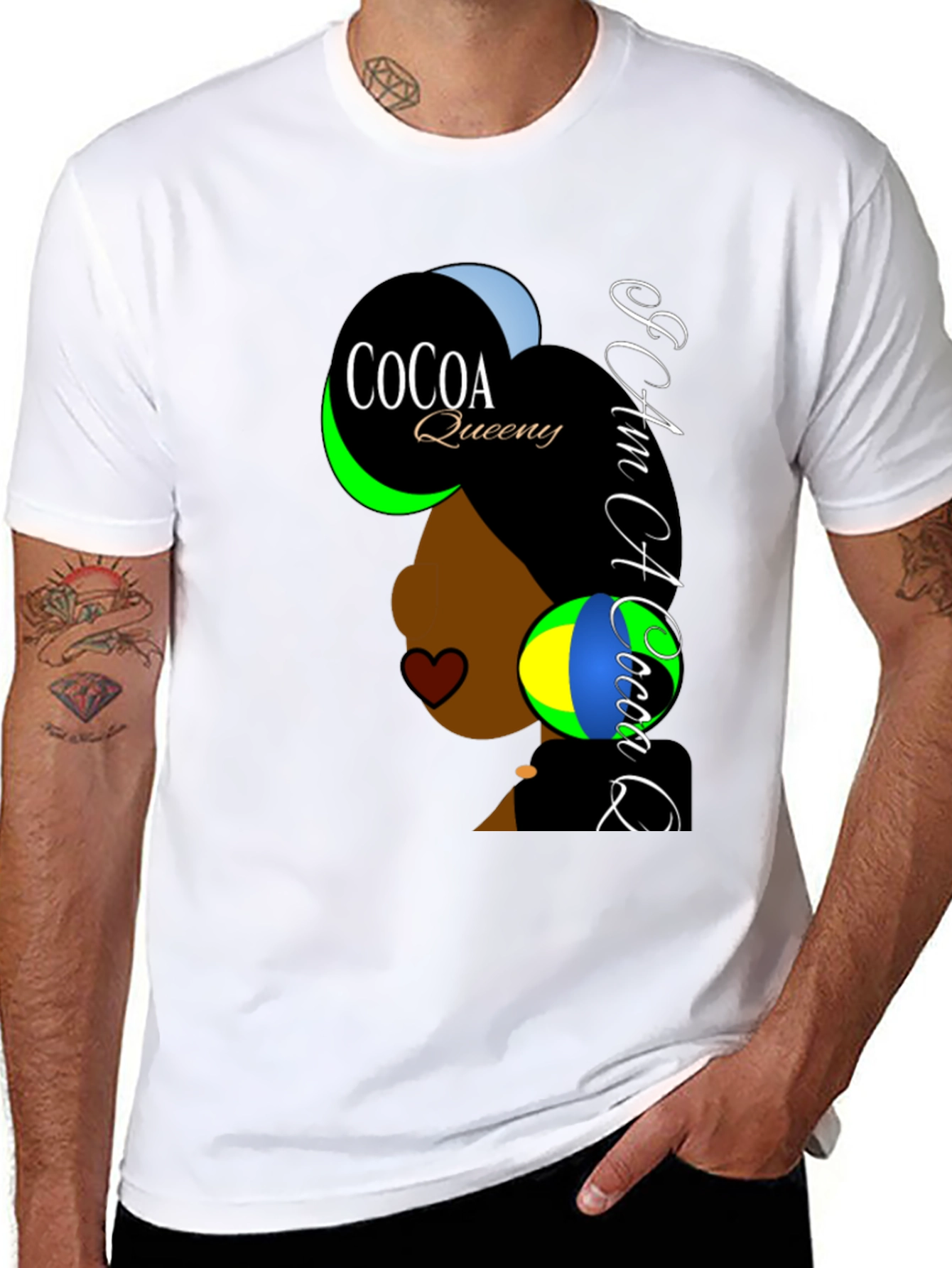 Cocoa Queen T-Shirt - Afrocentric Fashion