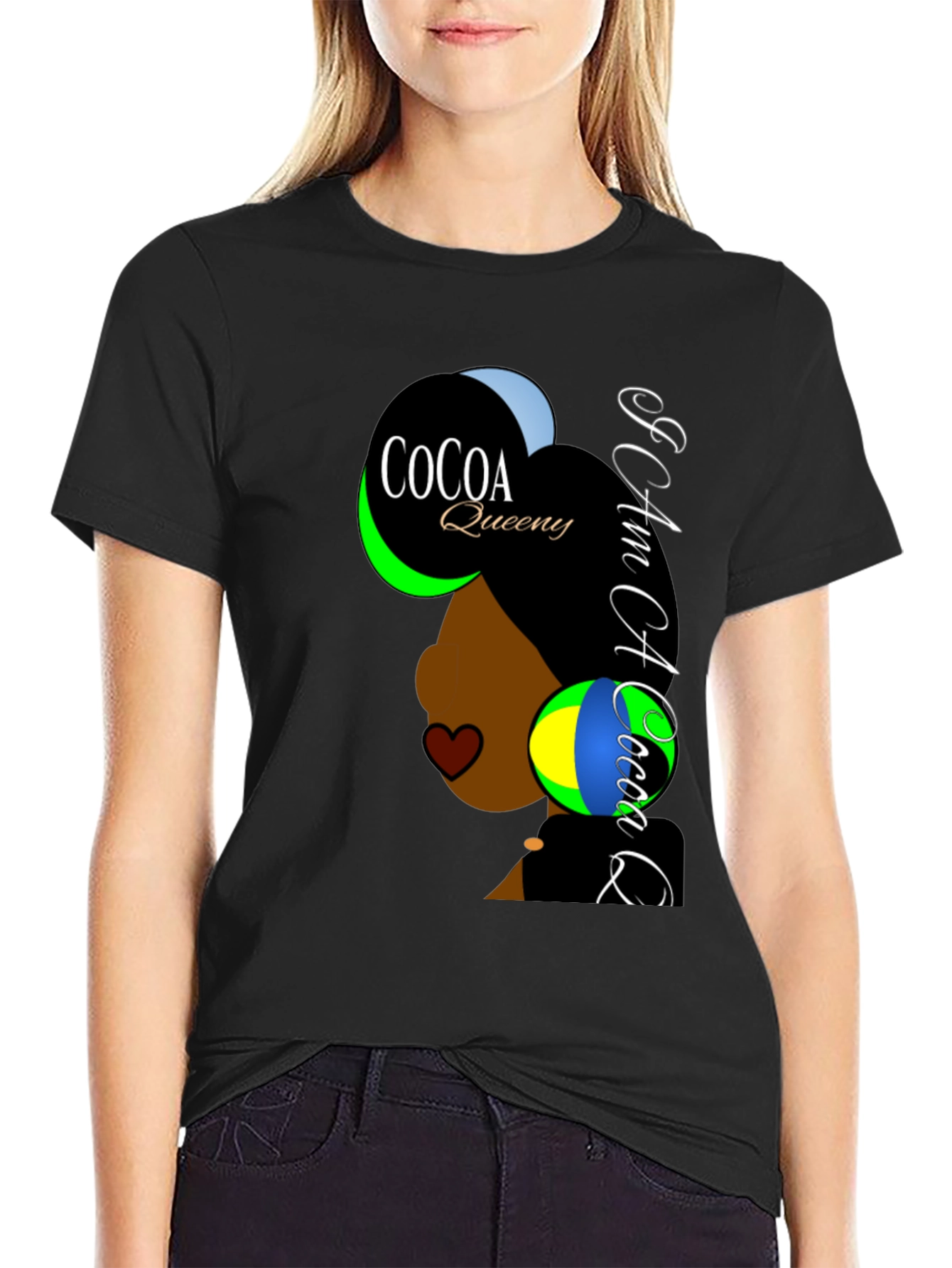 Cocoa Queen T-Shirt - Afrocentric Fashion