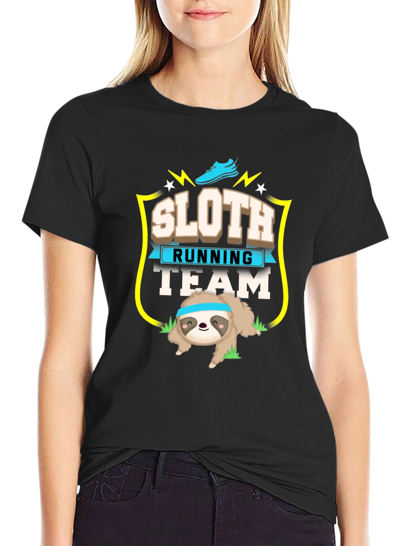 Sloth Running Team Graphic Tee