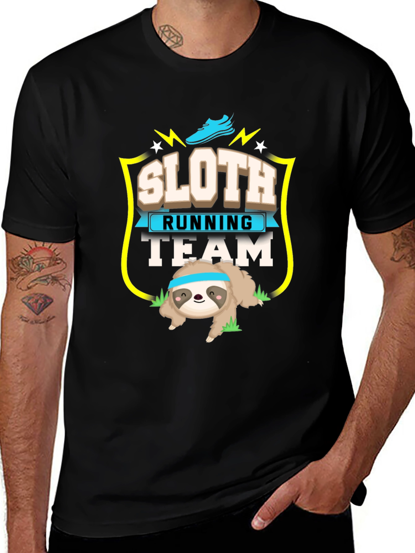 Sloth Running Team Graphic Tee