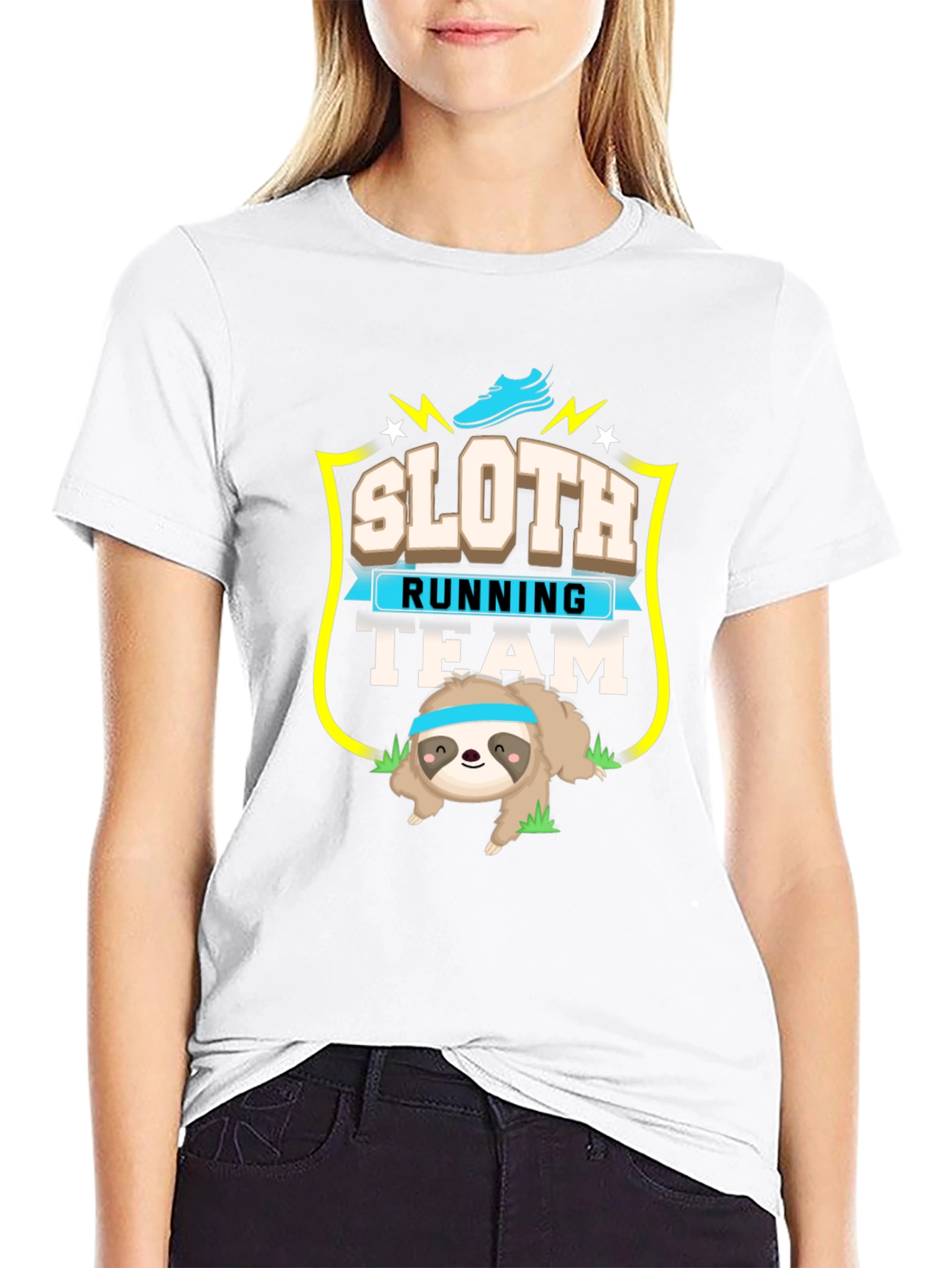 Sloth Running Team Graphic Tee