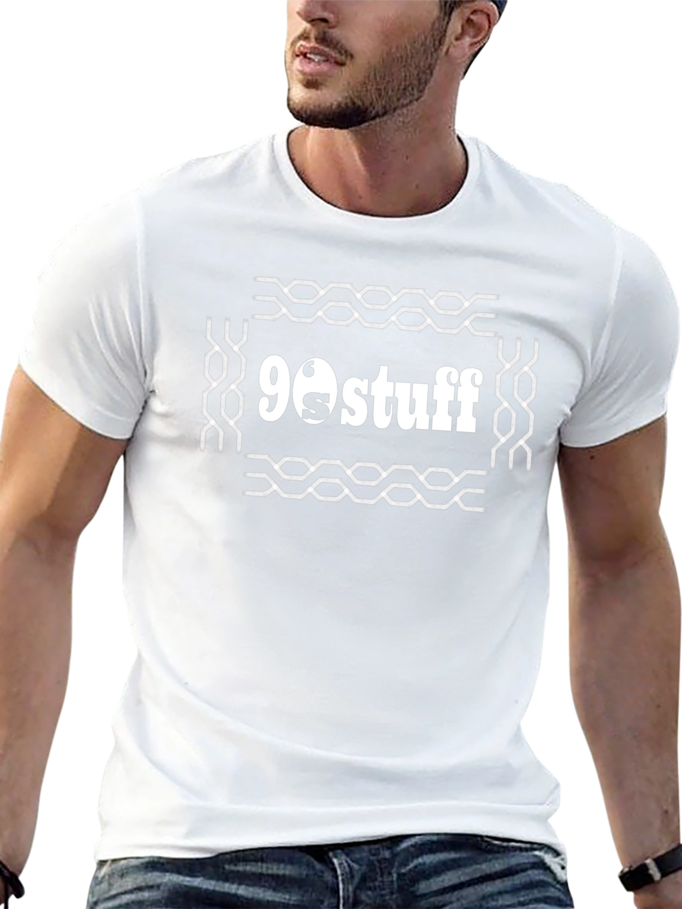 90s Stuff Graphic Tee - Retro Black T-Shirt