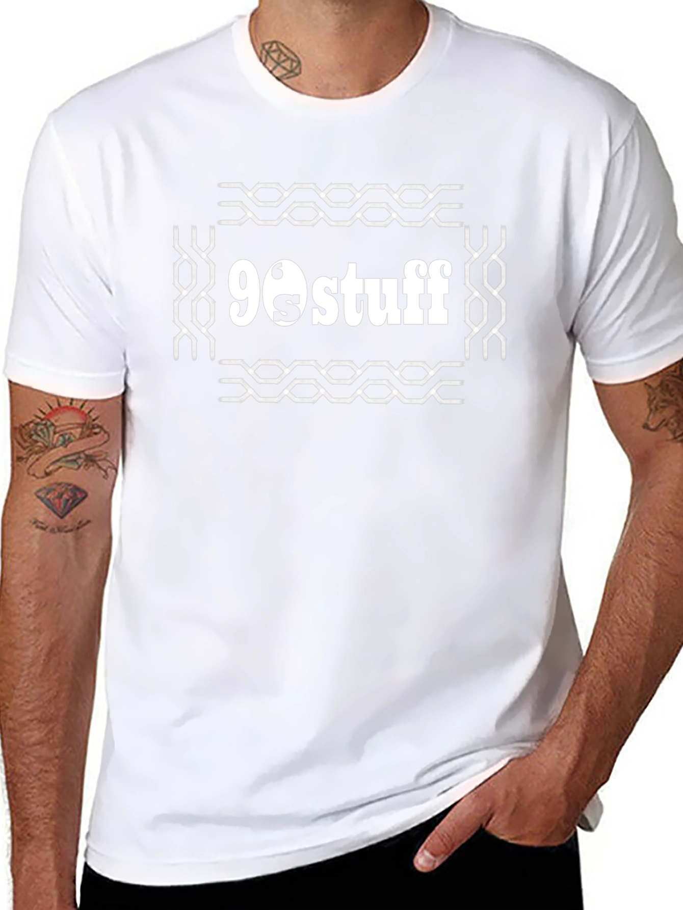90s Stuff Graphic Tee - Retro Black T-Shirt