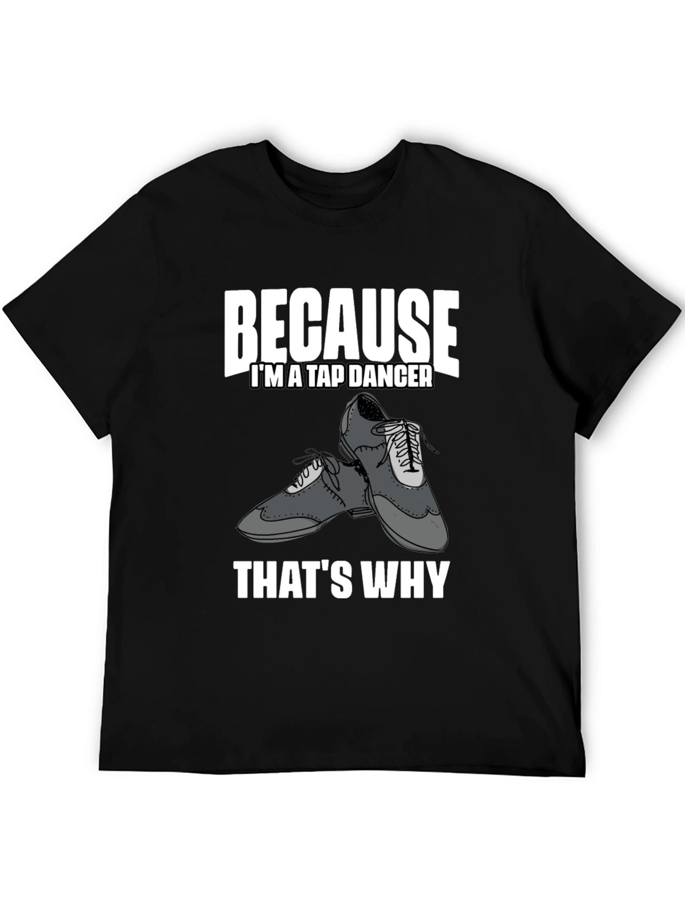 Tap Dancer Graphic Tee - Black Cotton T-Shirt