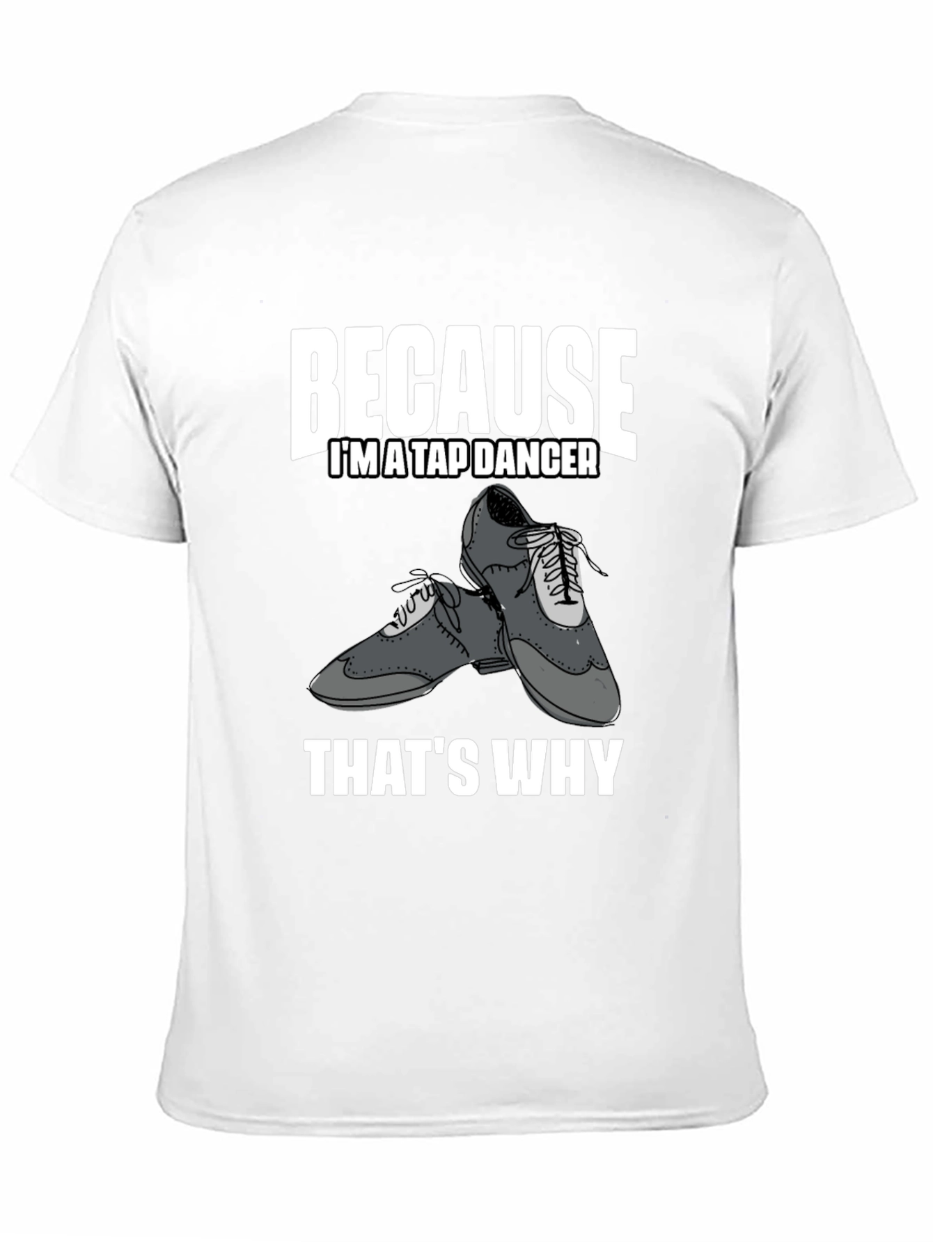 Tap Dancer Graphic Tee - Black Cotton T-Shirt