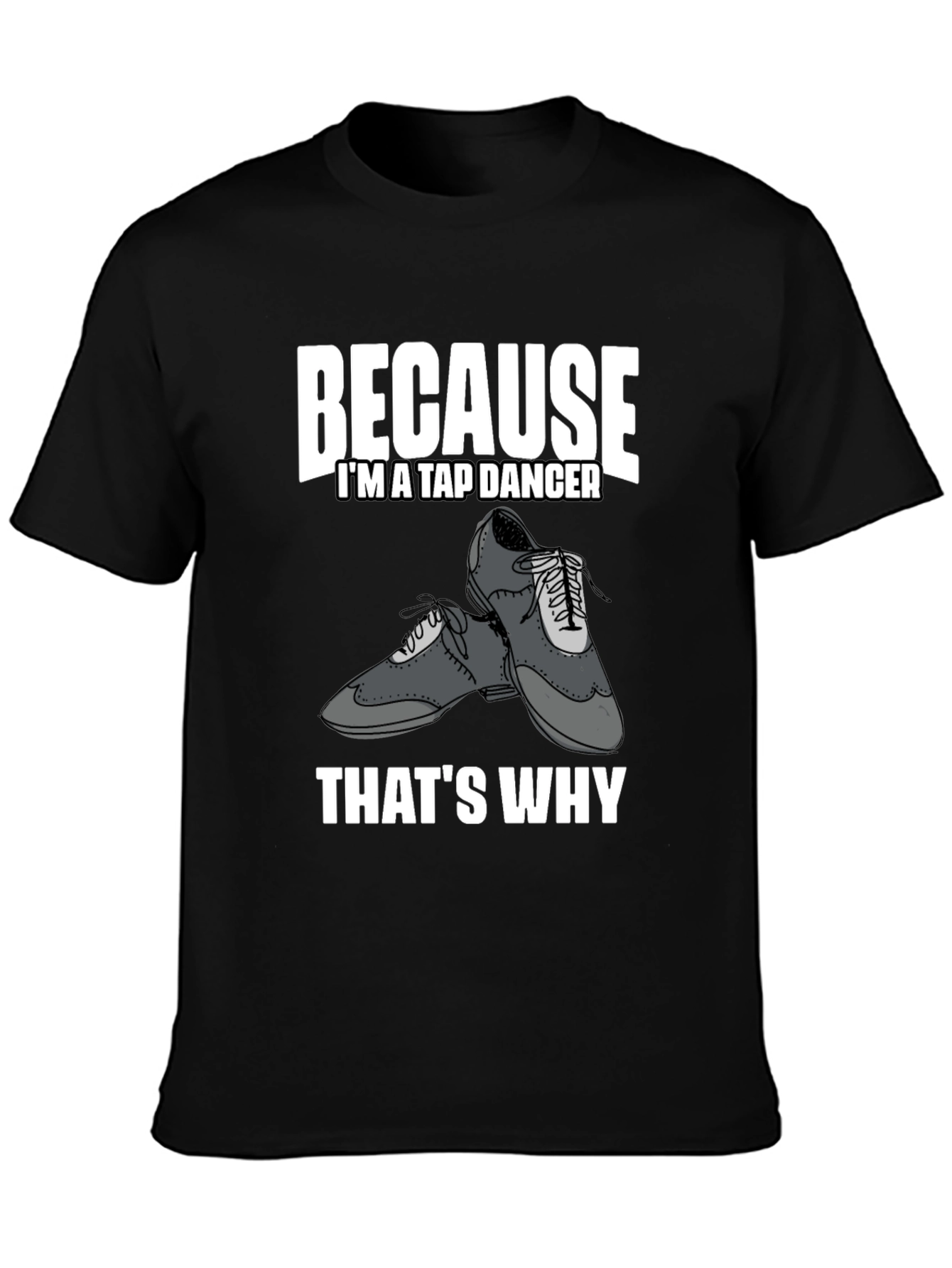 Tap Dancer Graphic Tee - Black Cotton T-Shirt