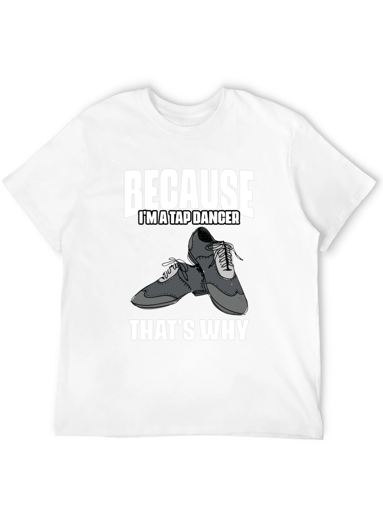 Tap Dancer Graphic Tee - Black Cotton T-Shirt