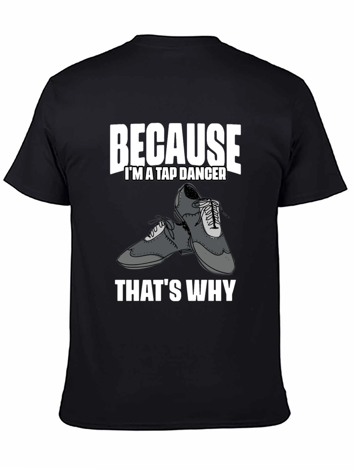 Tap Dancer Graphic Tee - Black Cotton T-Shirt
