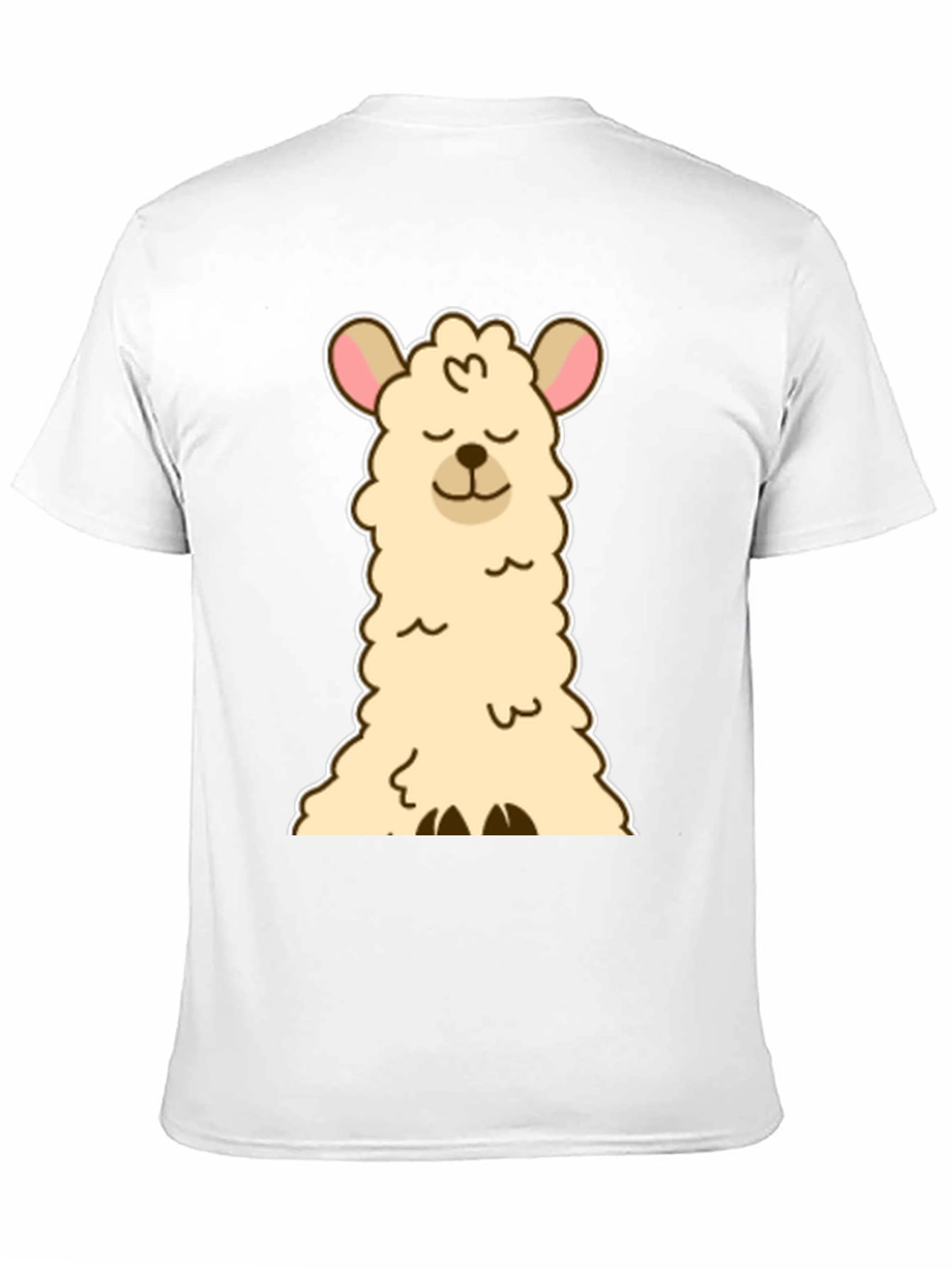 Cute Llama Graphic Tee - Black Unisex T-Shirt
