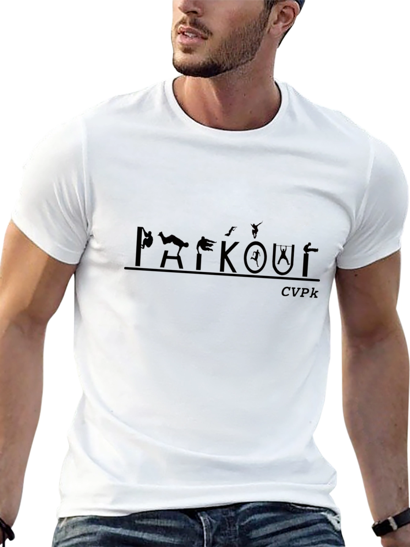 Parkour Graphic Black T-Shirt