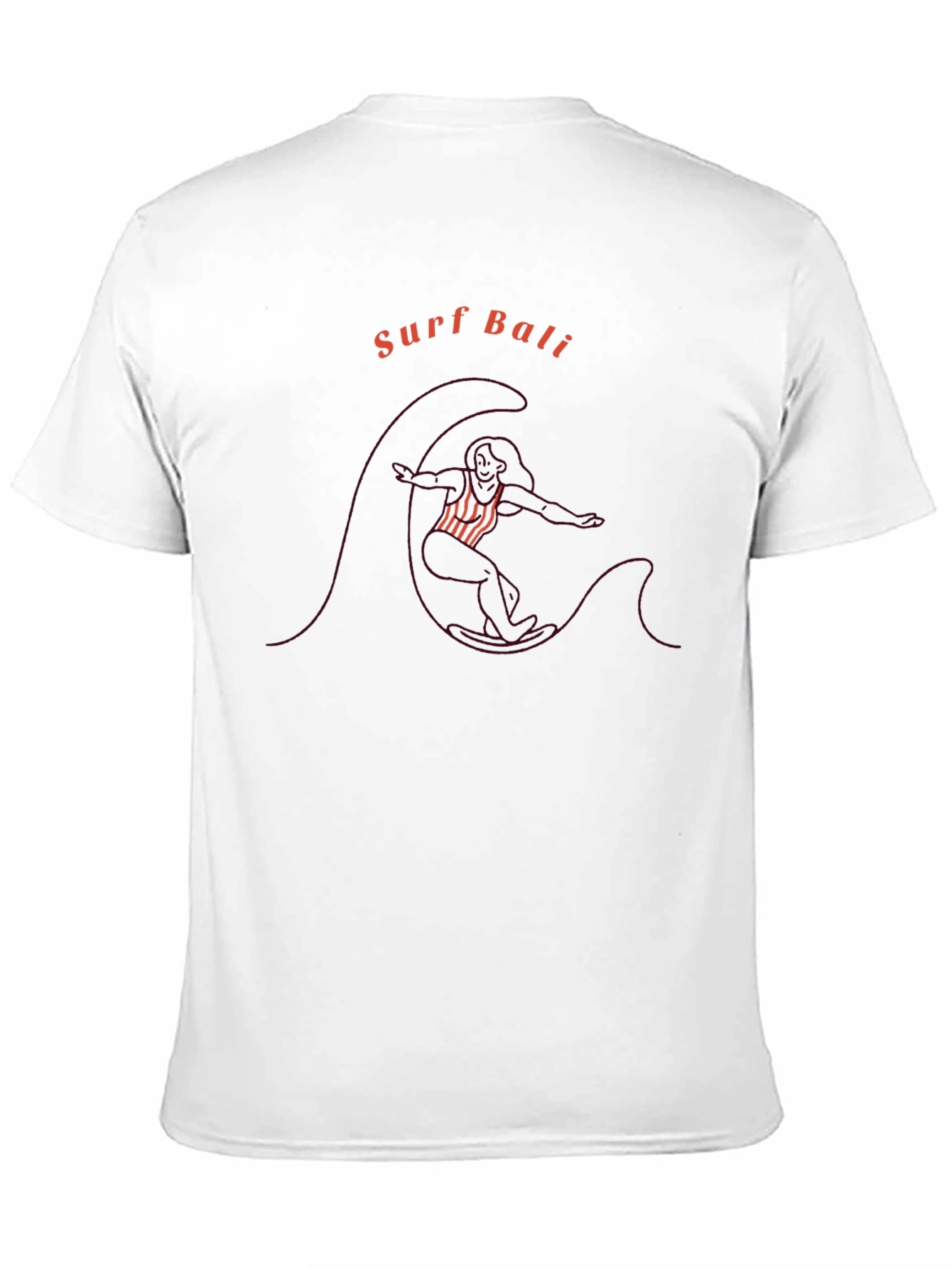 Surf Bali Graphic Tee - Black Cotton