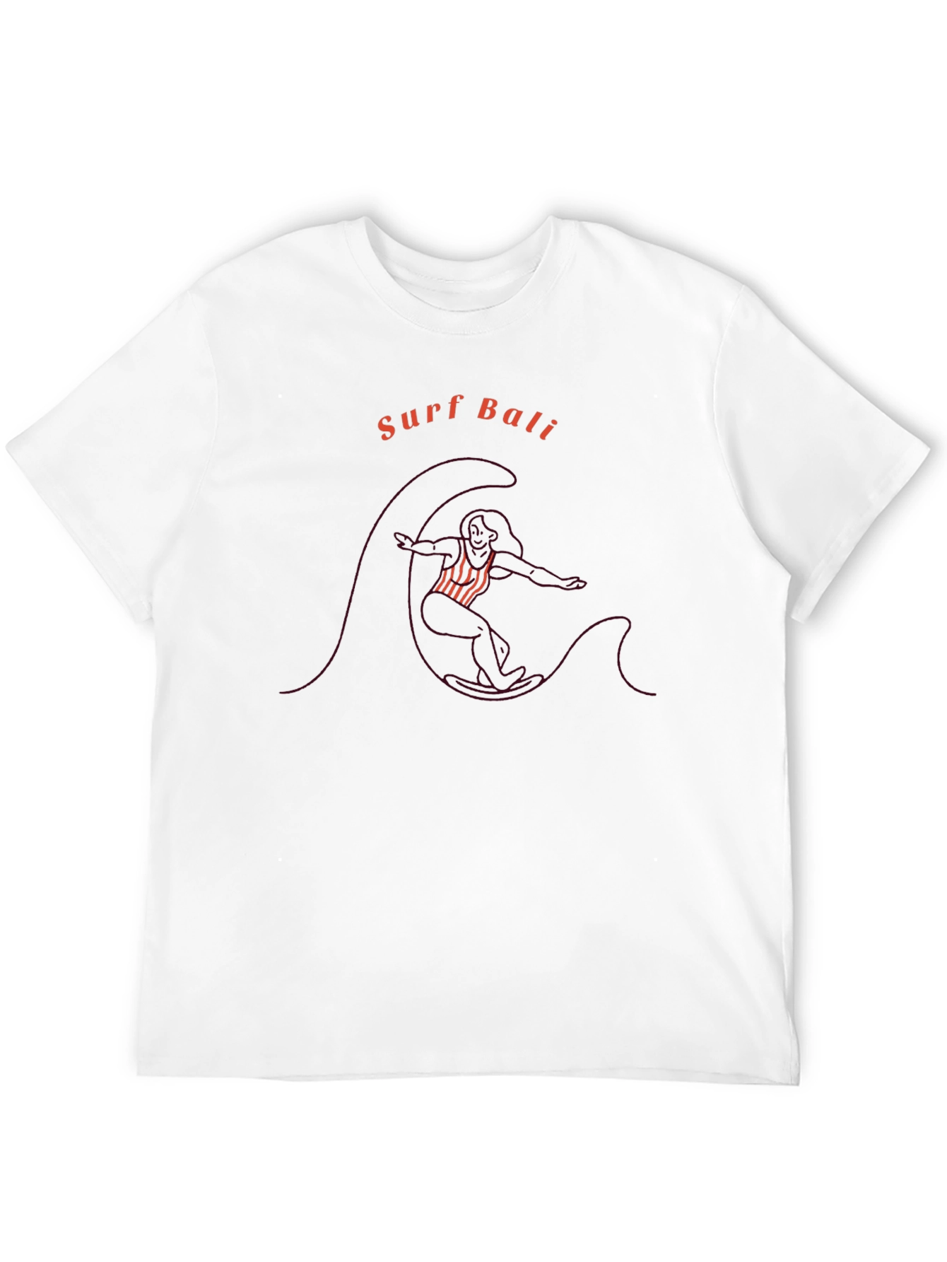Surf Bali Graphic Tee - Black Cotton