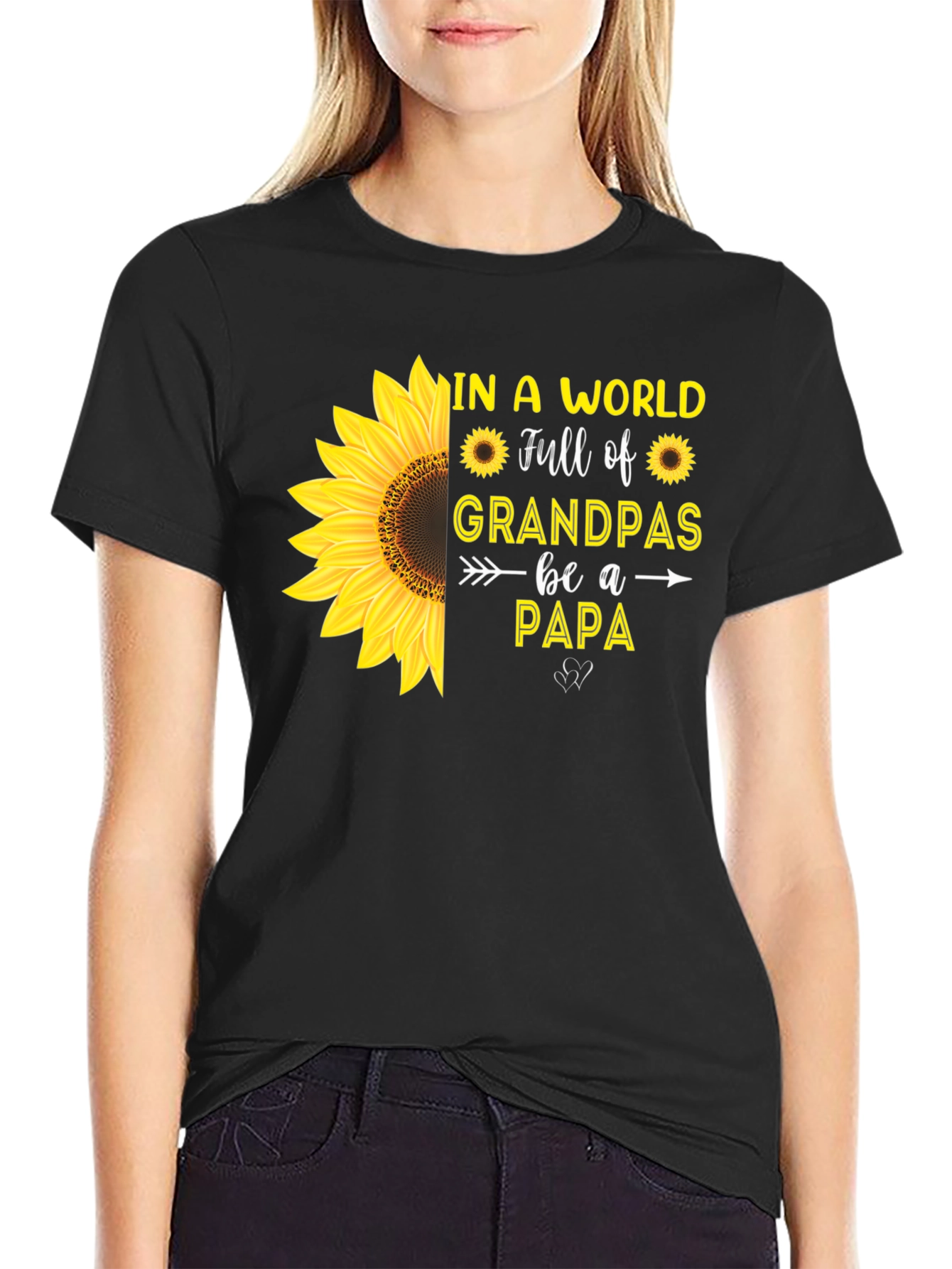 Sunflower Papa T-Shirt: Grandpas Be a Papa