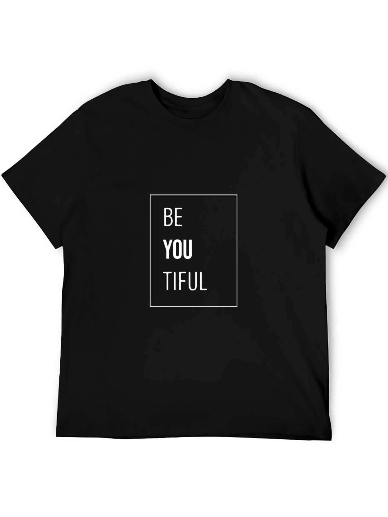 BeYOUtiful Black Graphic Tee - Stylish Casual Wear
