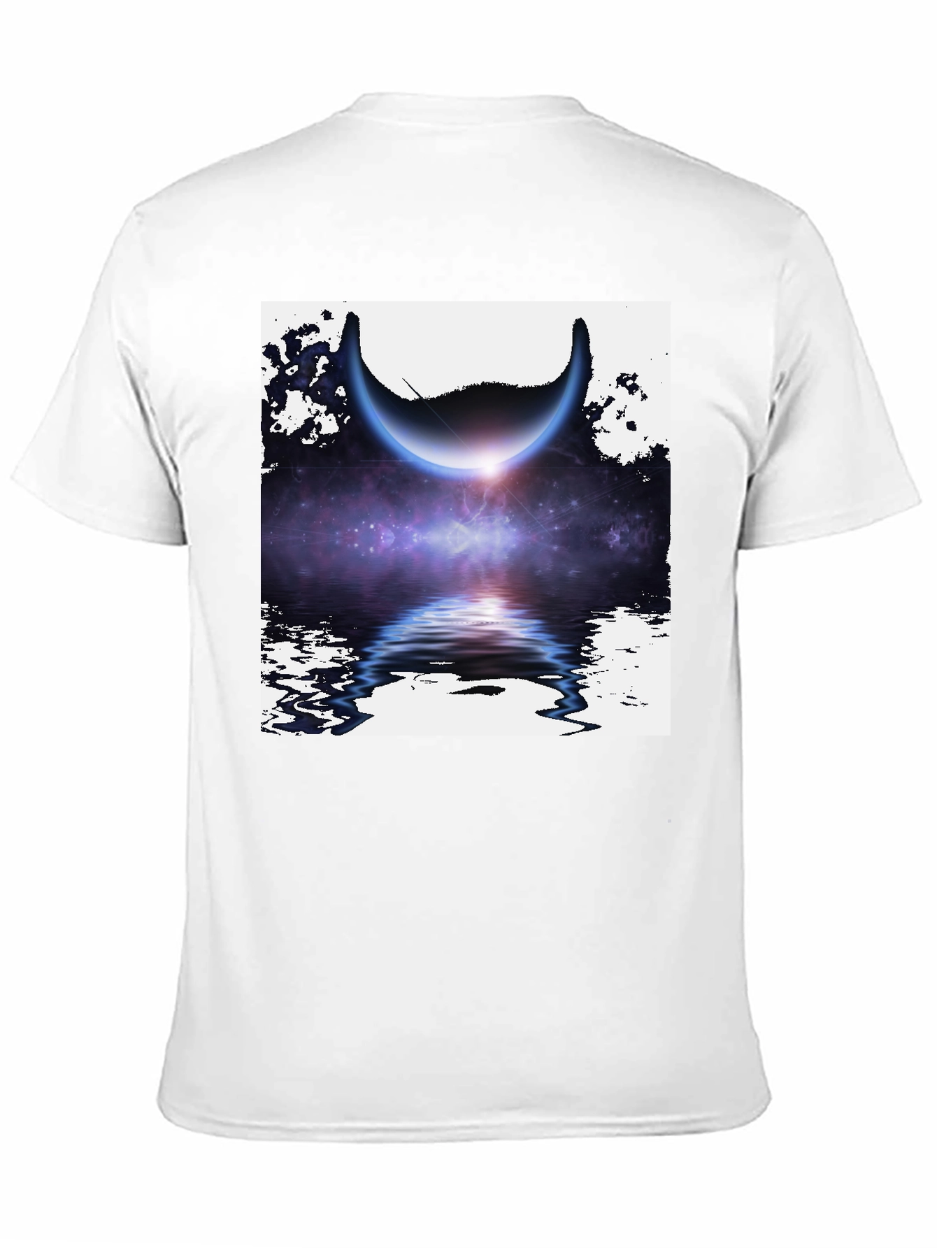 Cosmic Moon Reflection Graphic Tee