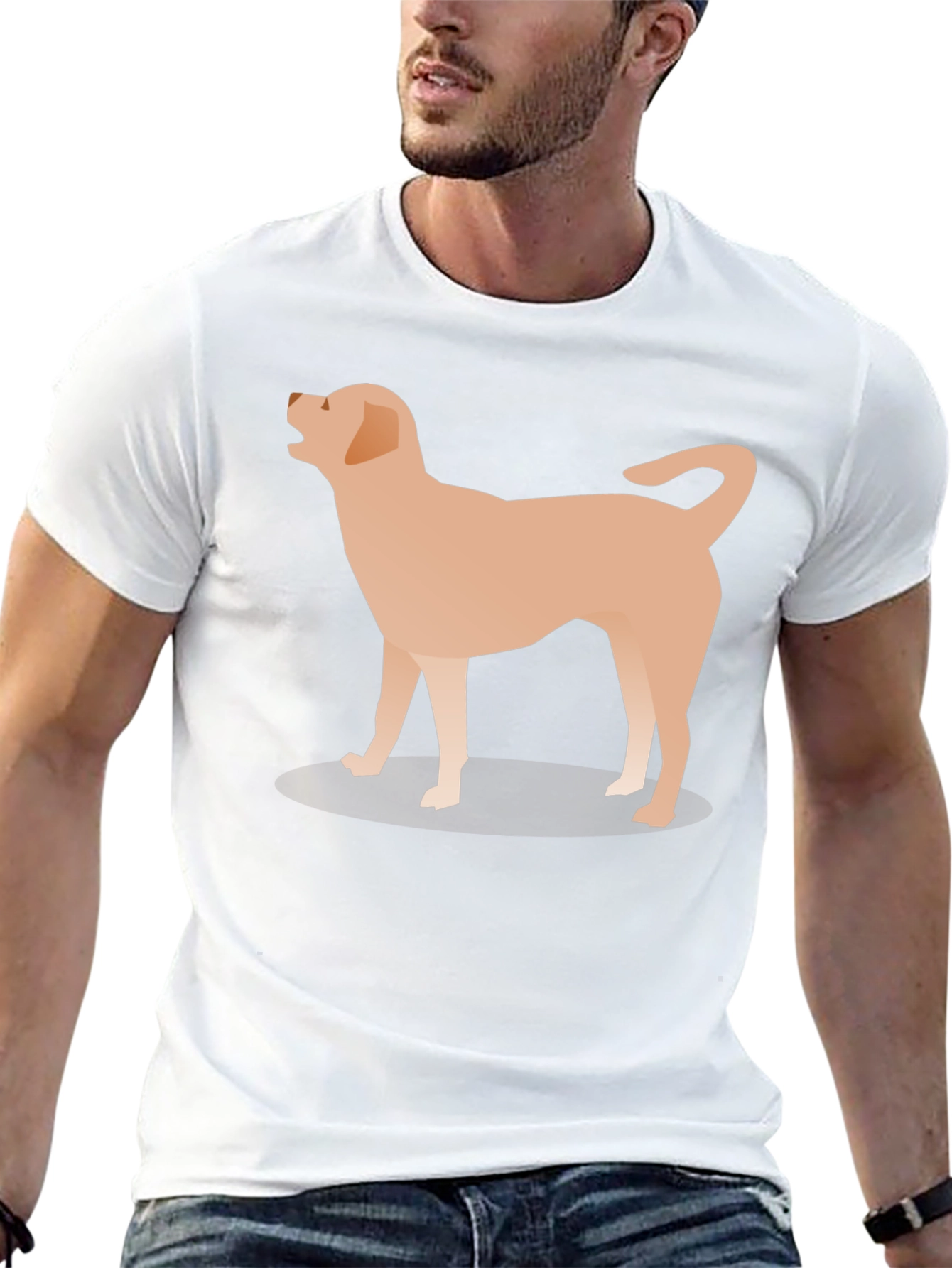 Dog Graphic T-Shirt - Mens Black Tee