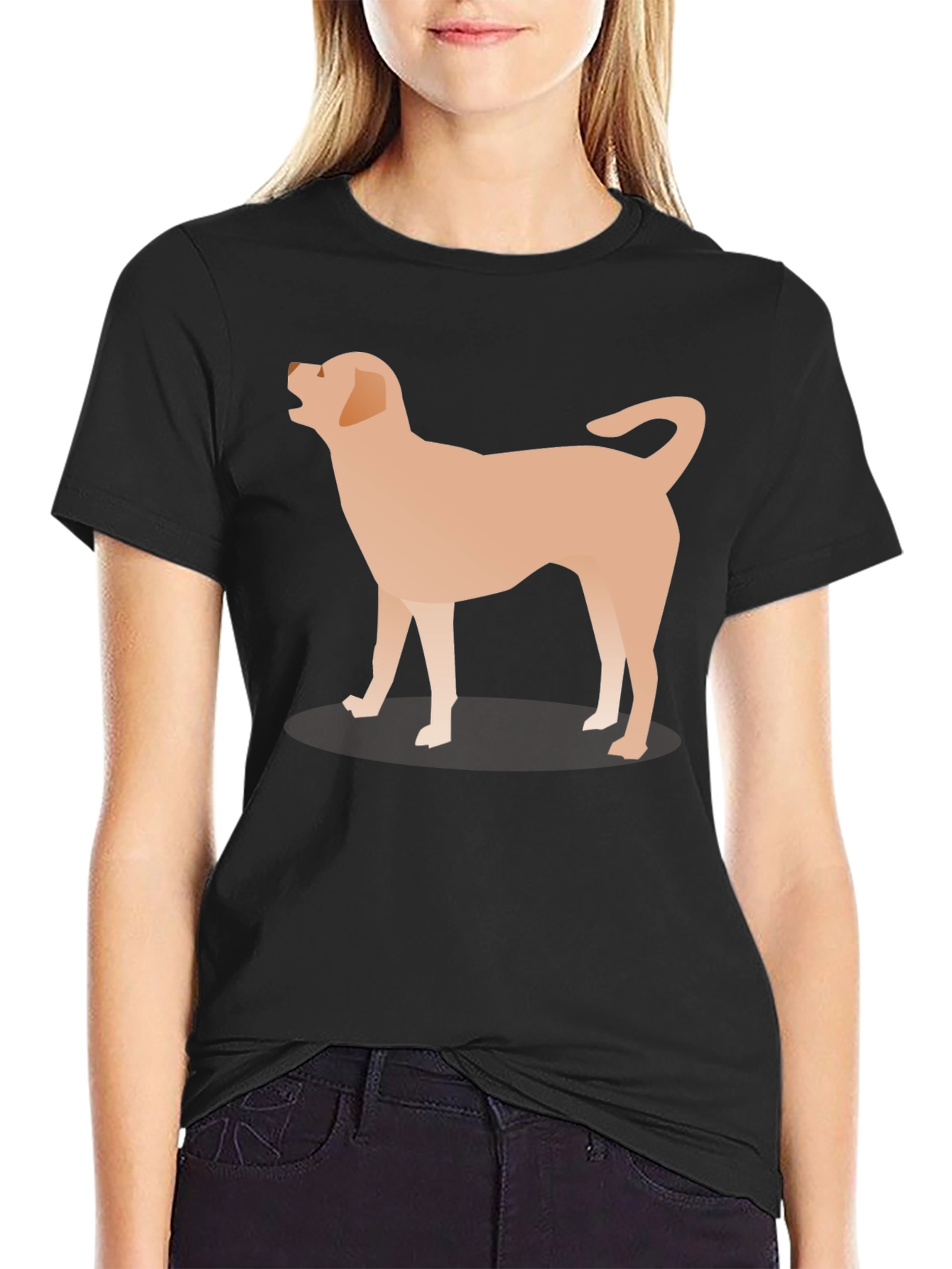 Dog Graphic T-Shirt - Mens Black Tee