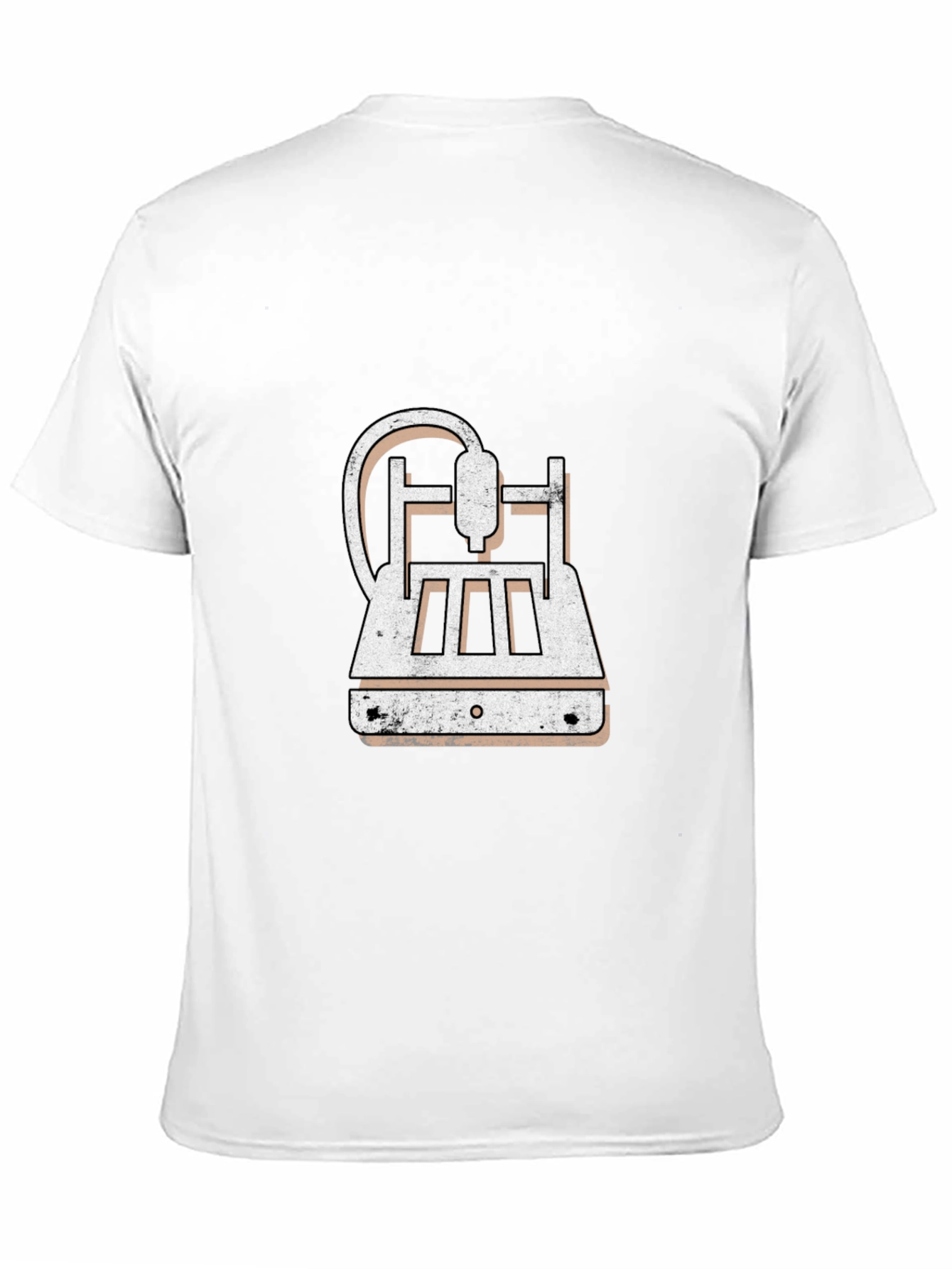 3D Printer Graphic Tee - Black Cotton Blend