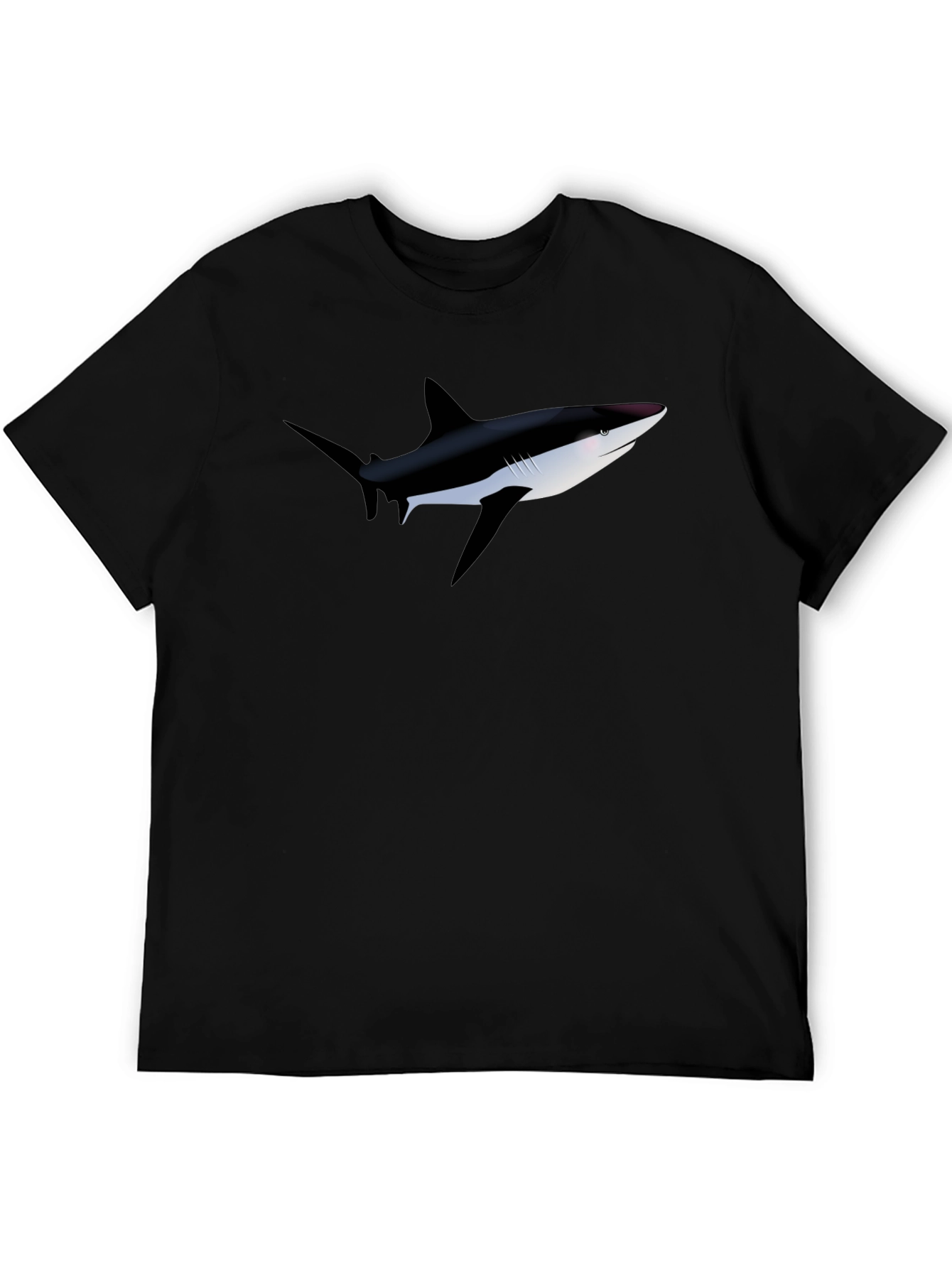 Shark Graphic Black T-Shirt - Mens Casual Wear