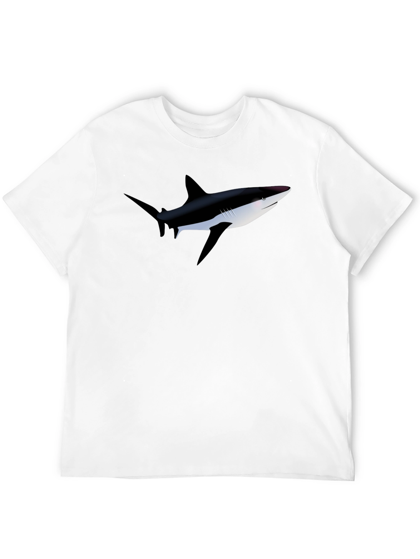 Shark Graphic Black T-Shirt - Mens Casual Wear