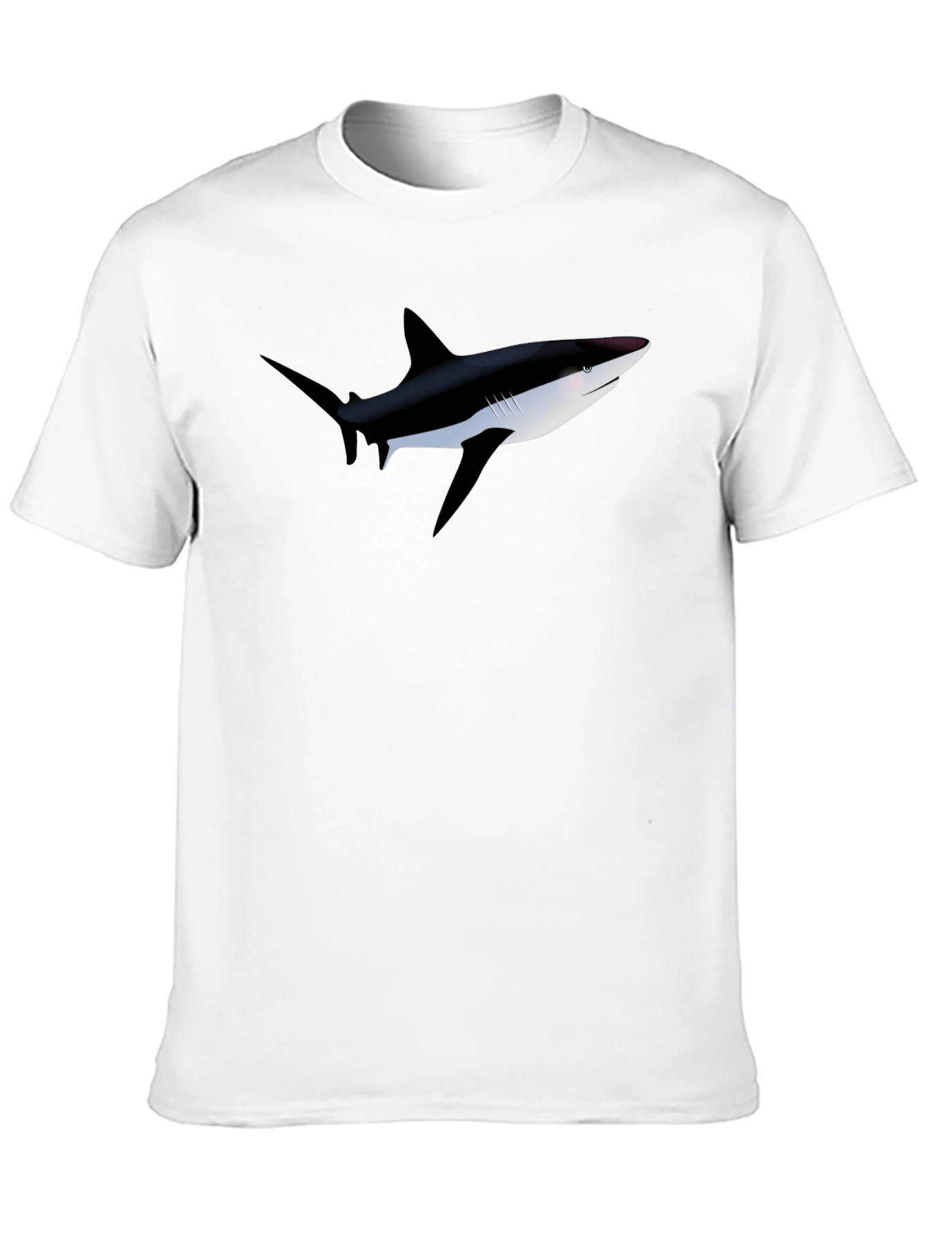 Shark Graphic Black T-Shirt - Mens Casual Wear