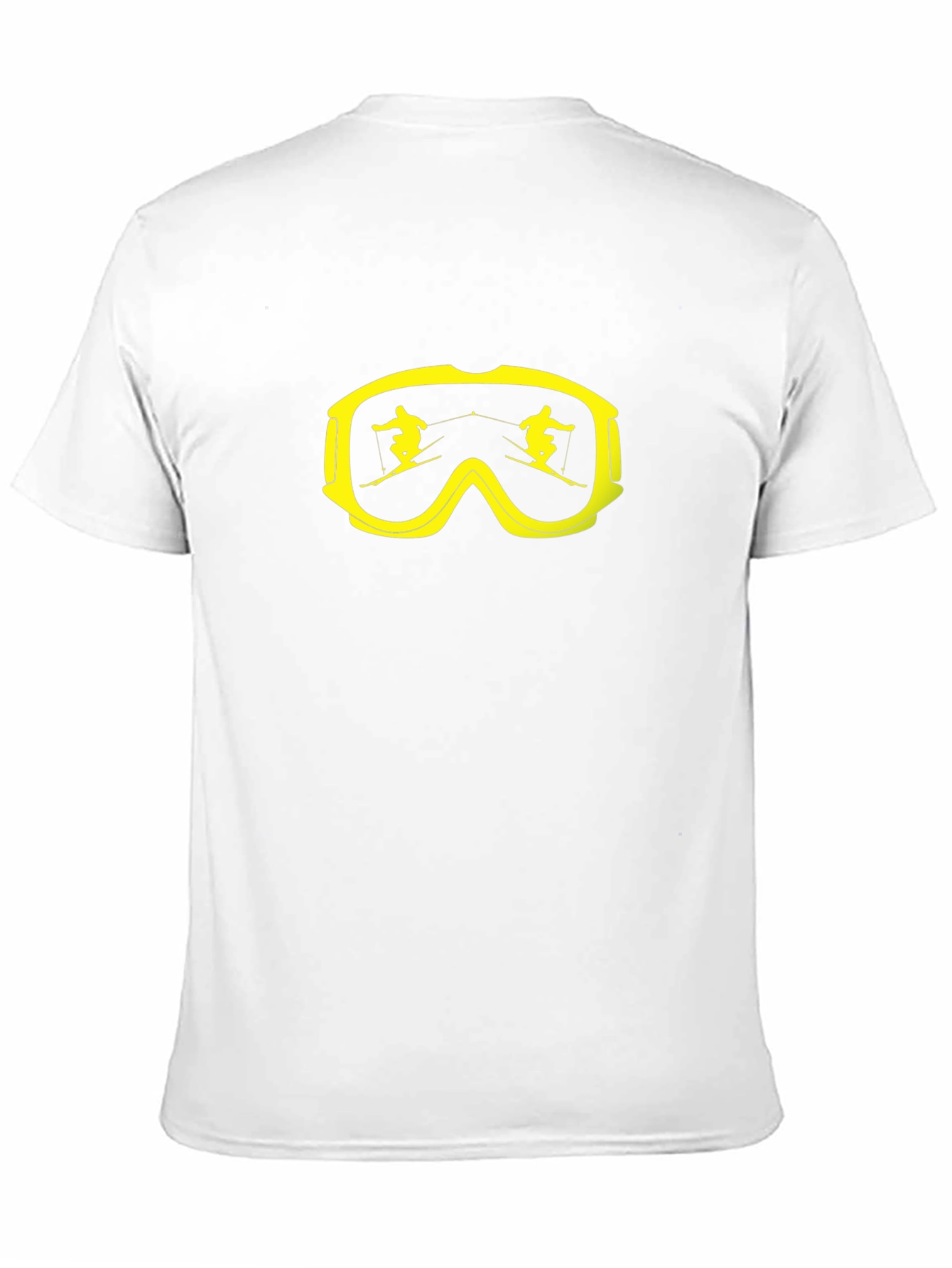 Ski Goggles Graphic Tee - Black Cotton T-Shirt