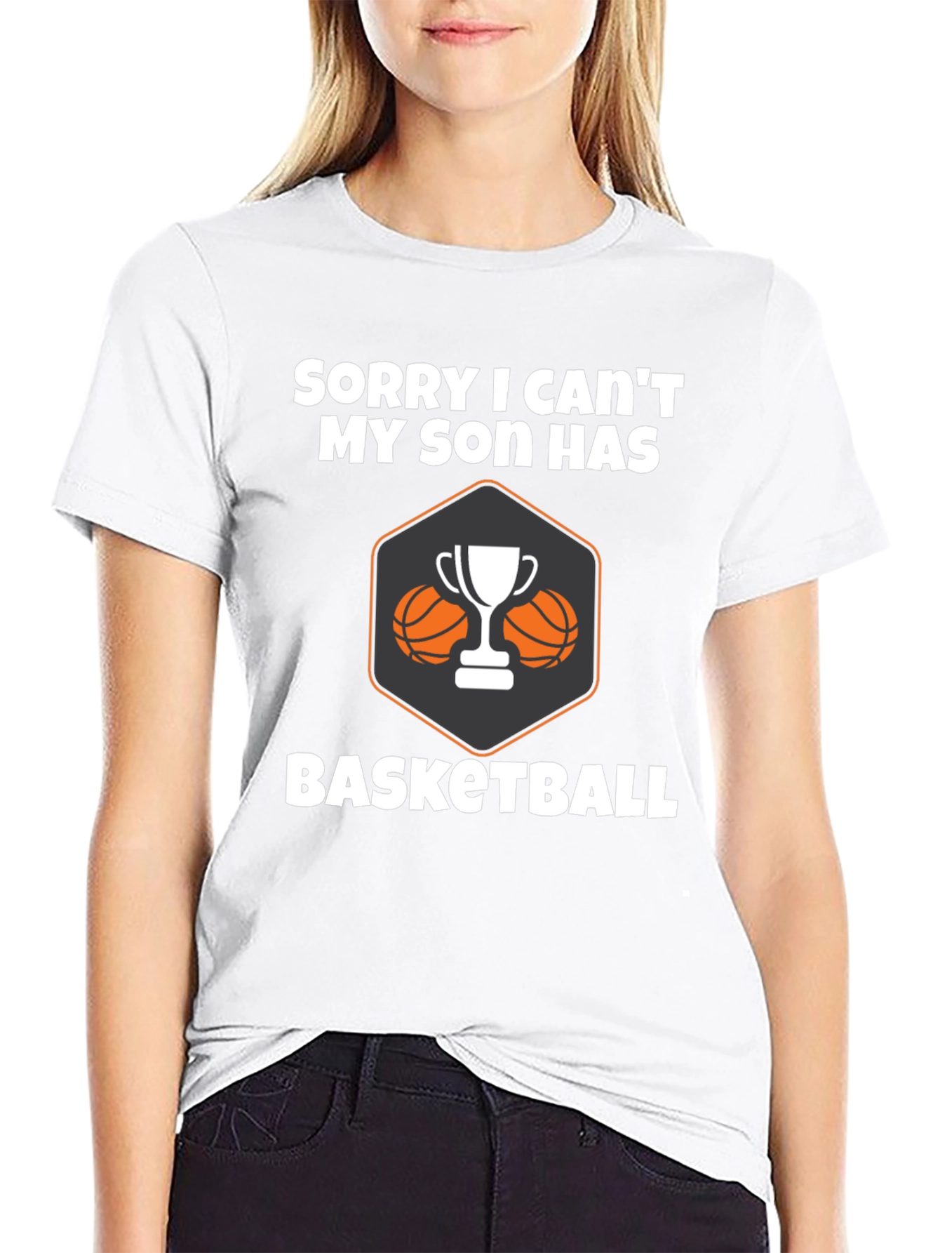 Basketball Son Graphic Tee - Black Cotton T-Shirt