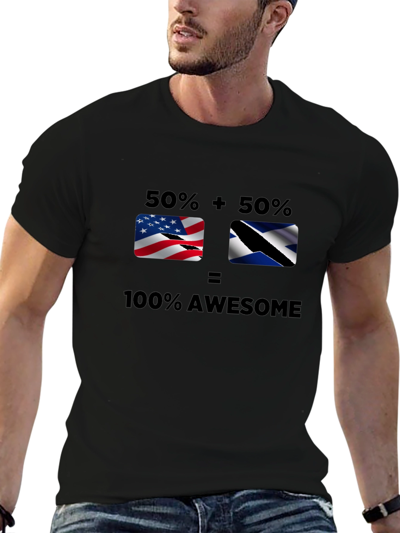 Awesome USA & Scotland Mix T-Shirt
