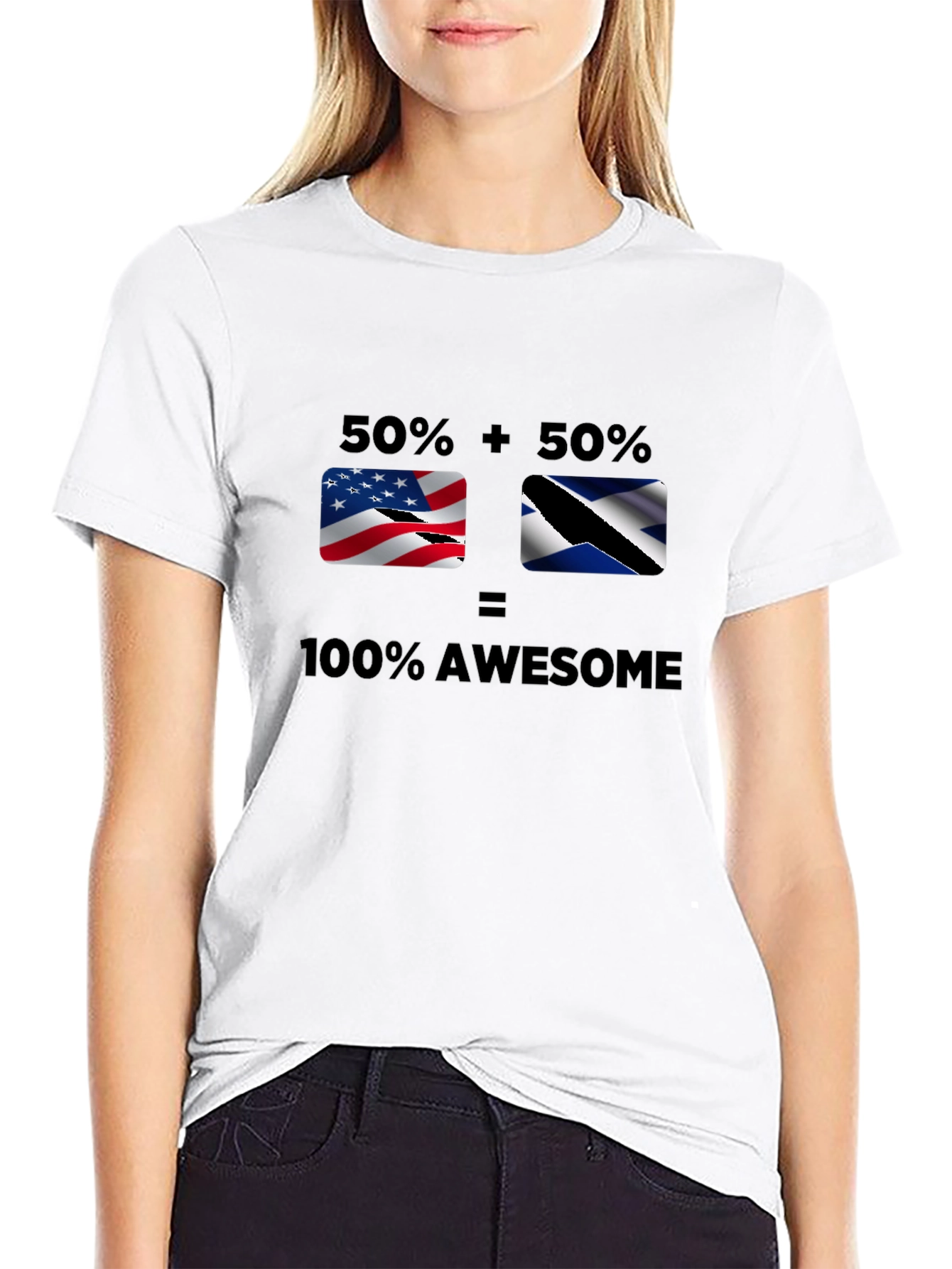 Awesome USA & Scotland Mix T-Shirt