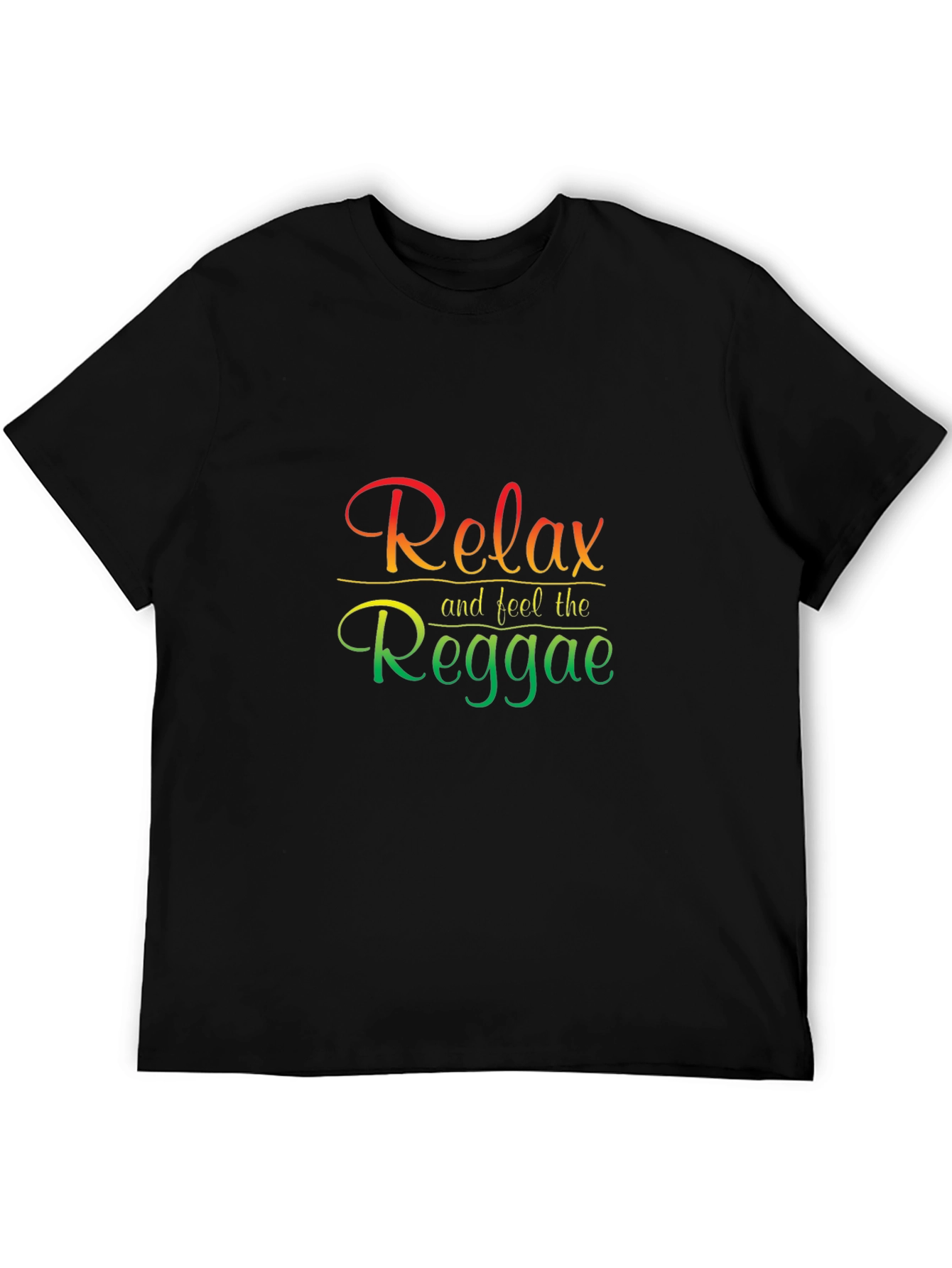 Relax and Feel the Reggae Black T-Shirt