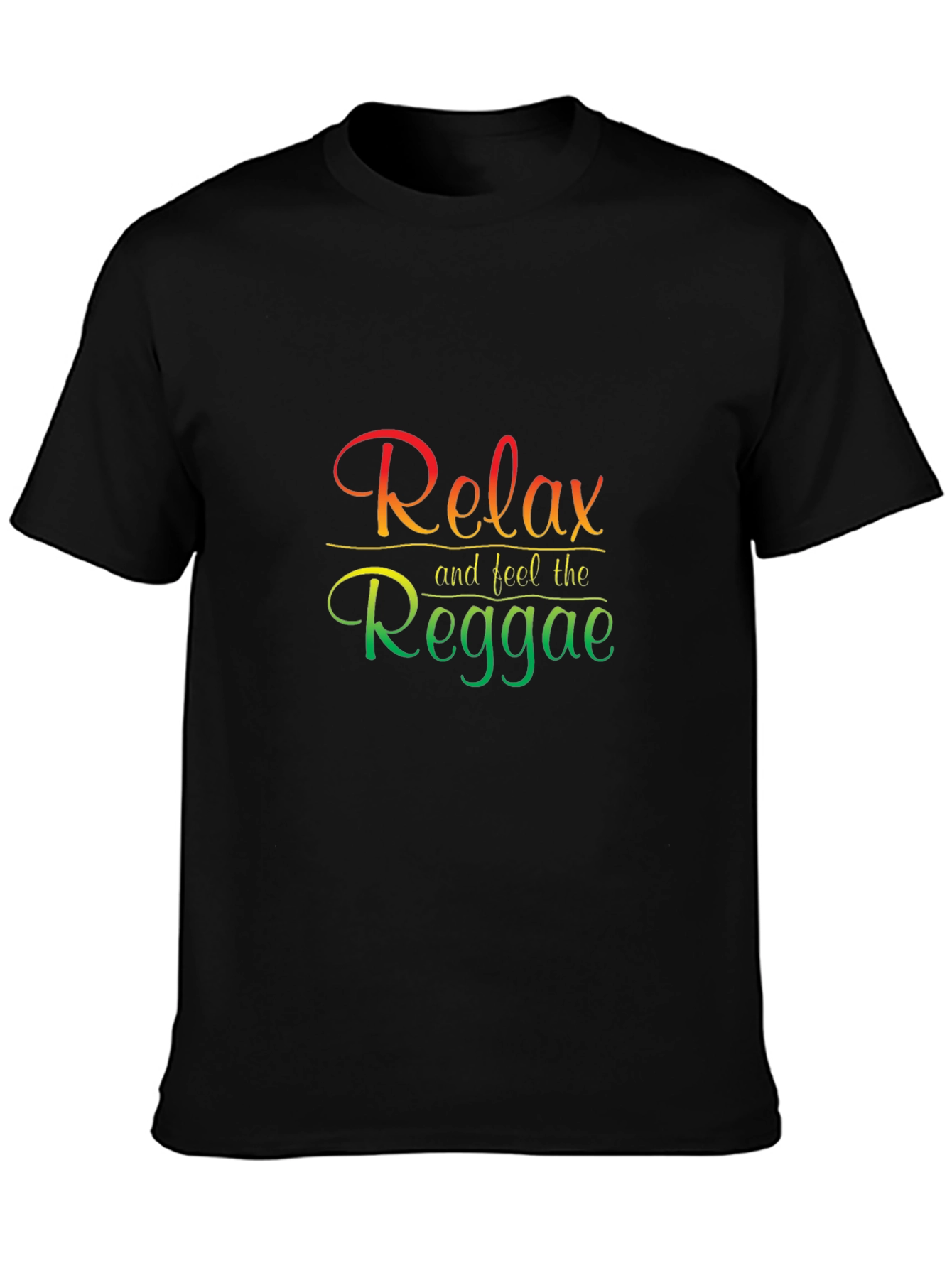 Relax and Feel the Reggae Black T-Shirt