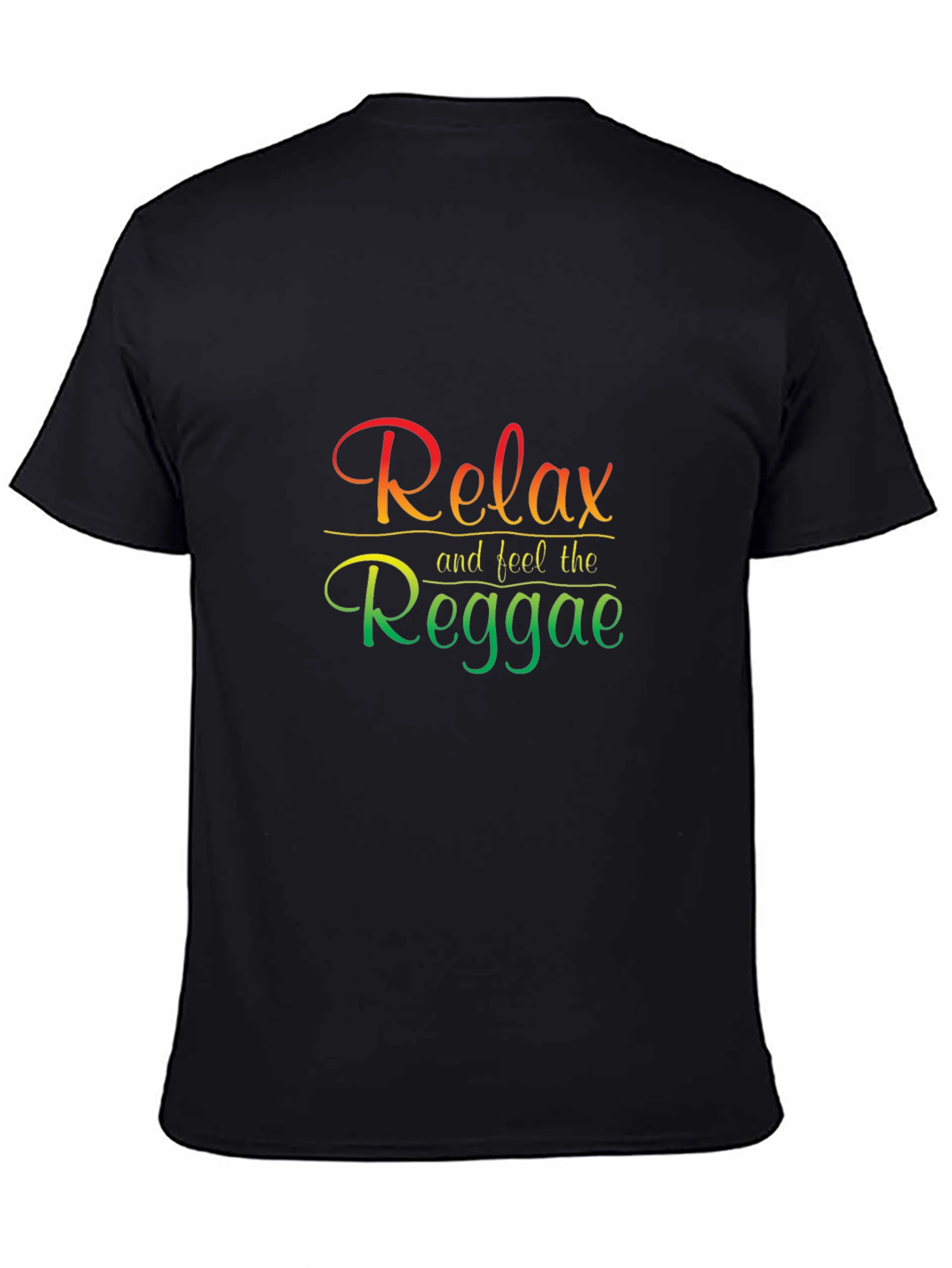 Relax and Feel the Reggae Black T-Shirt