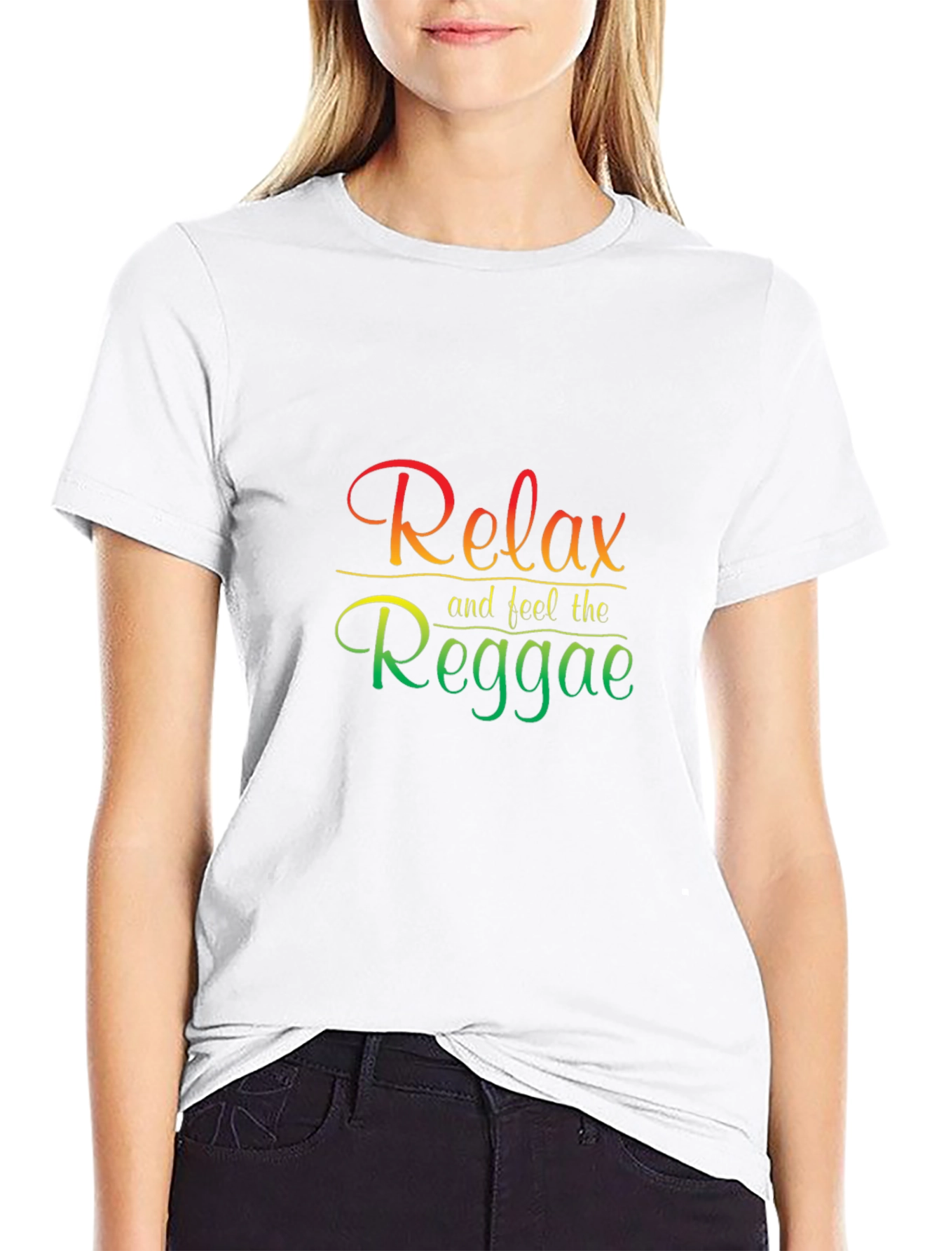 Relax and Feel the Reggae Black T-Shirt