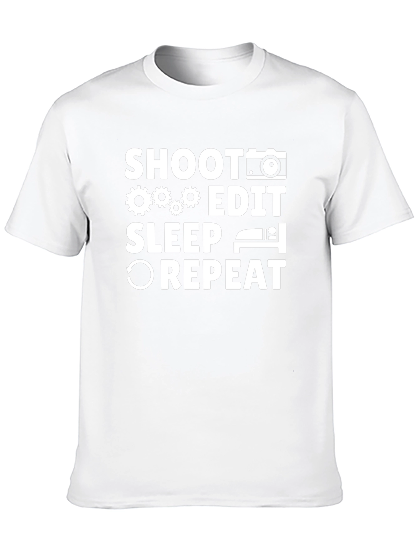 Shoot Edit Sleep Repeat Photographer T-Shirt