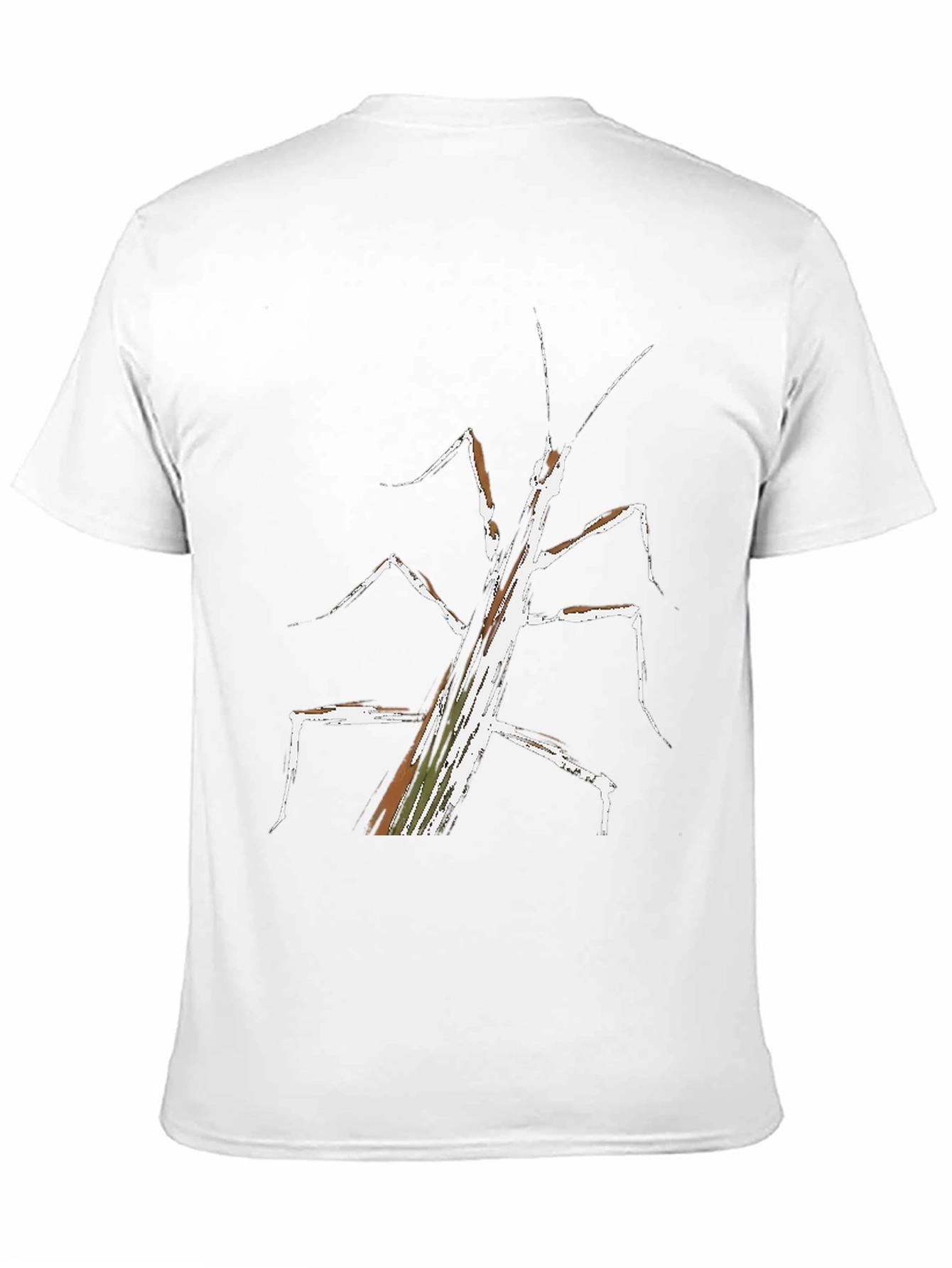 Abstract Stick Bug Graphic Tee - Unique Design