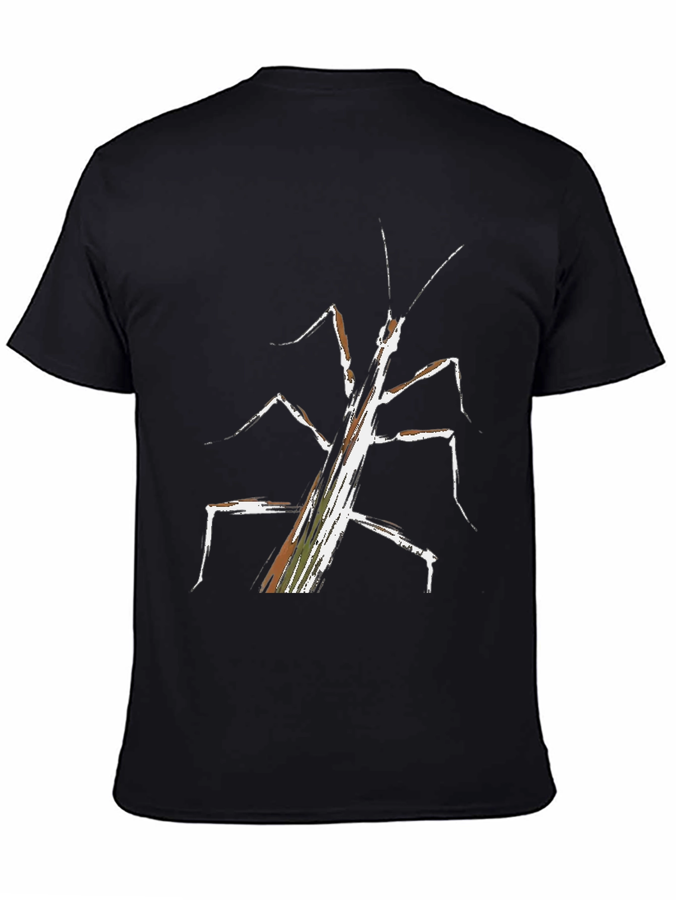 Abstract Stick Bug Graphic Tee - Unique Design