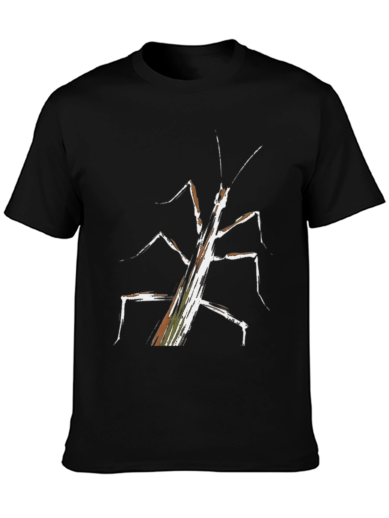 Abstract Stick Bug Graphic Tee - Unique Design