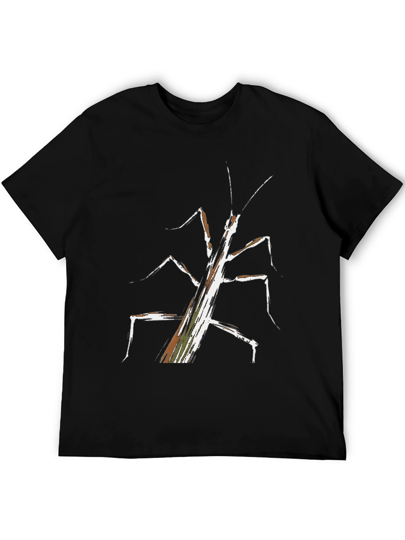 Abstract Stick Bug Graphic Tee - Unique Design