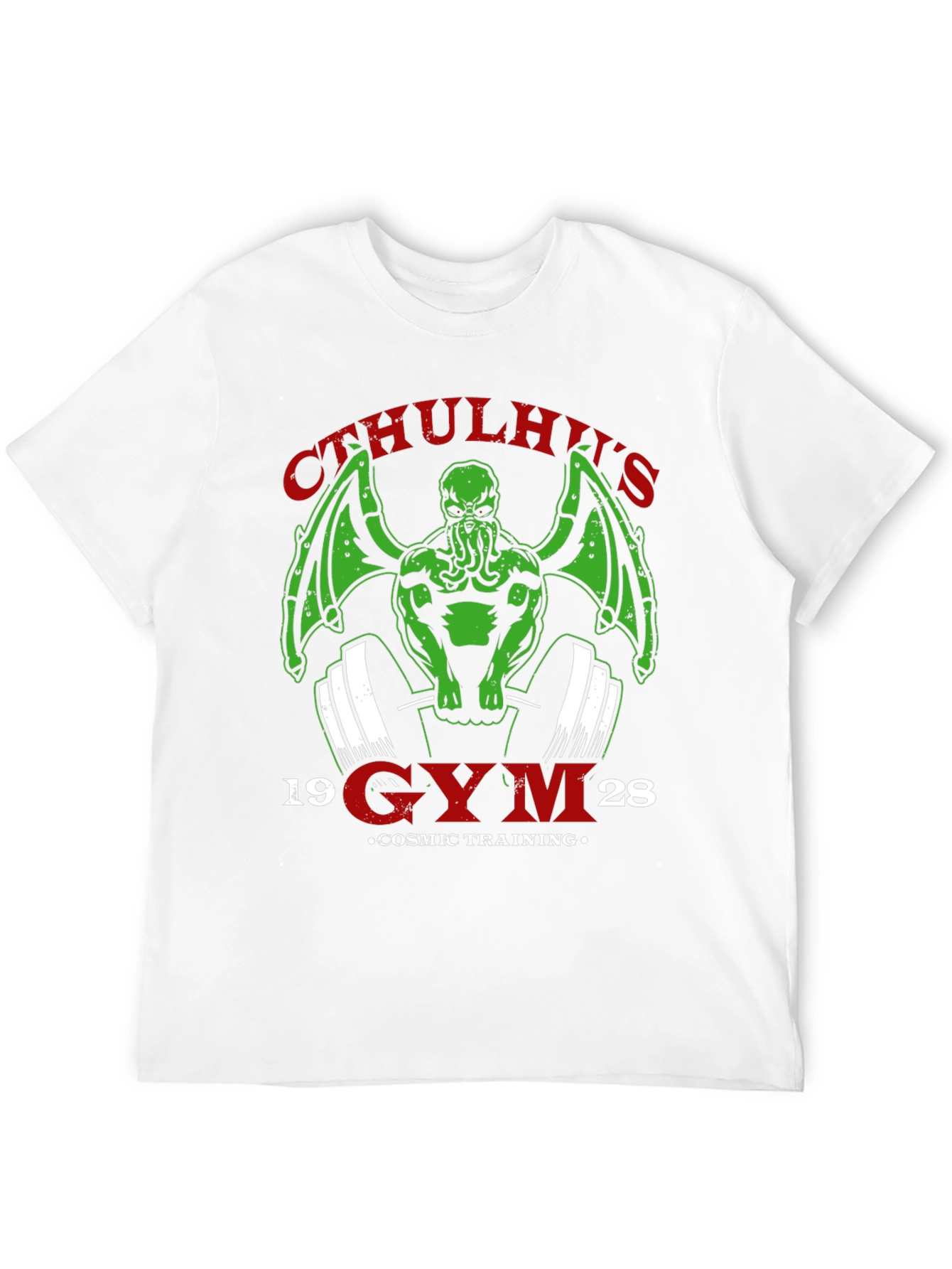 Cthulhus Gym Black T-Shirt: Cosmic Training Apparel