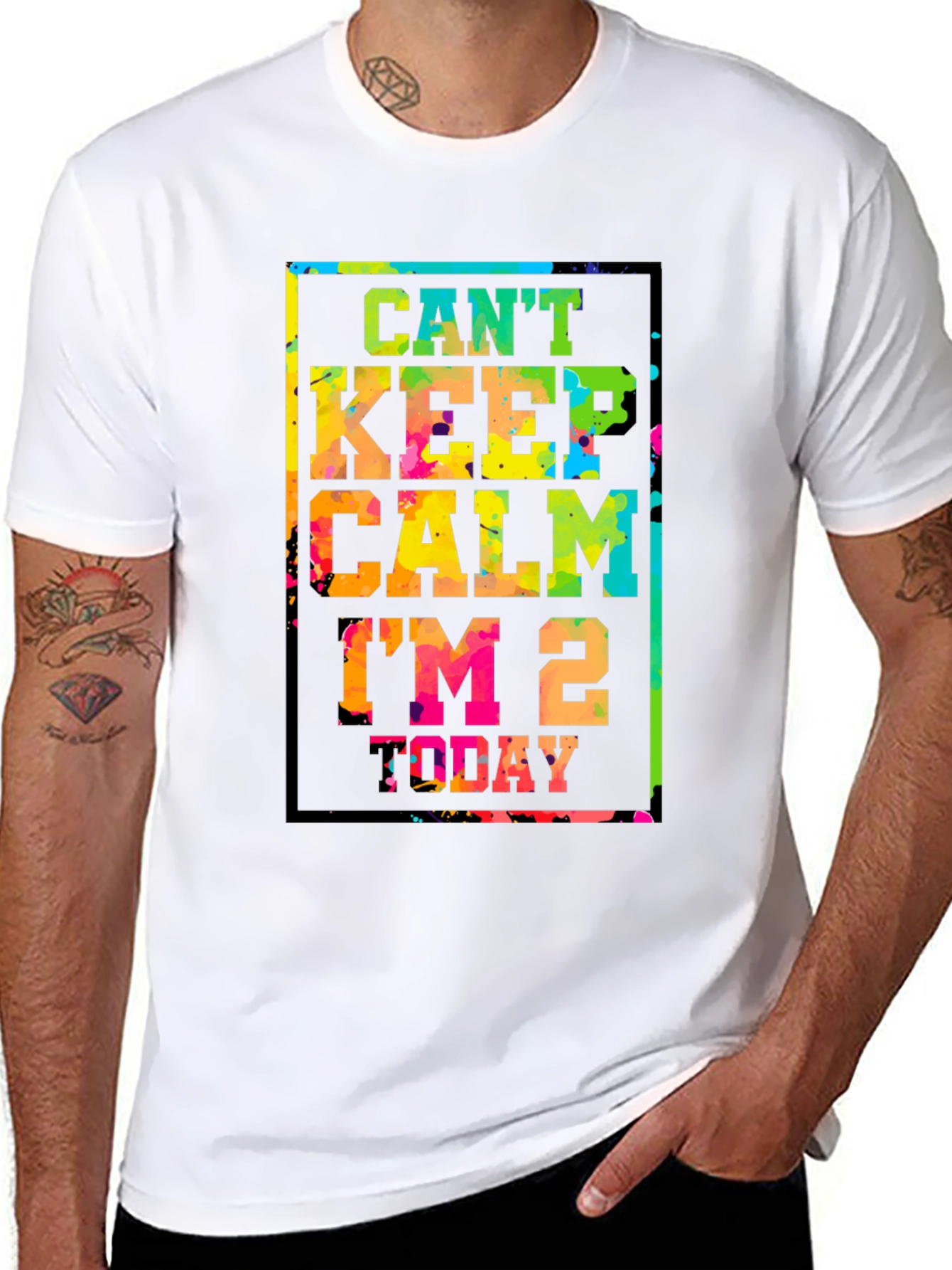 Cant Keep Calm Im 2 Today T-Shirt