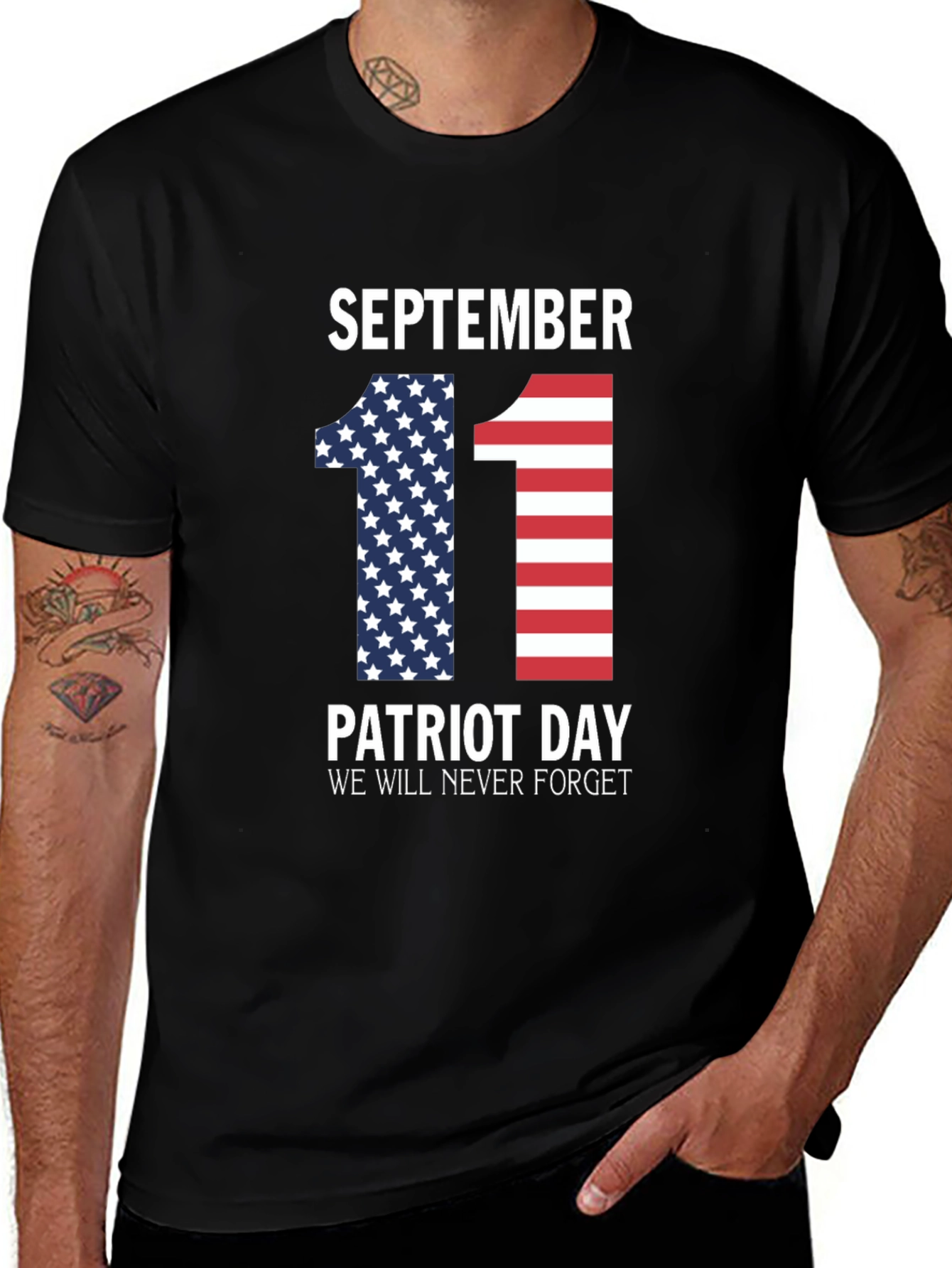 September 11 Patriot Day Never Forget T-Shirt