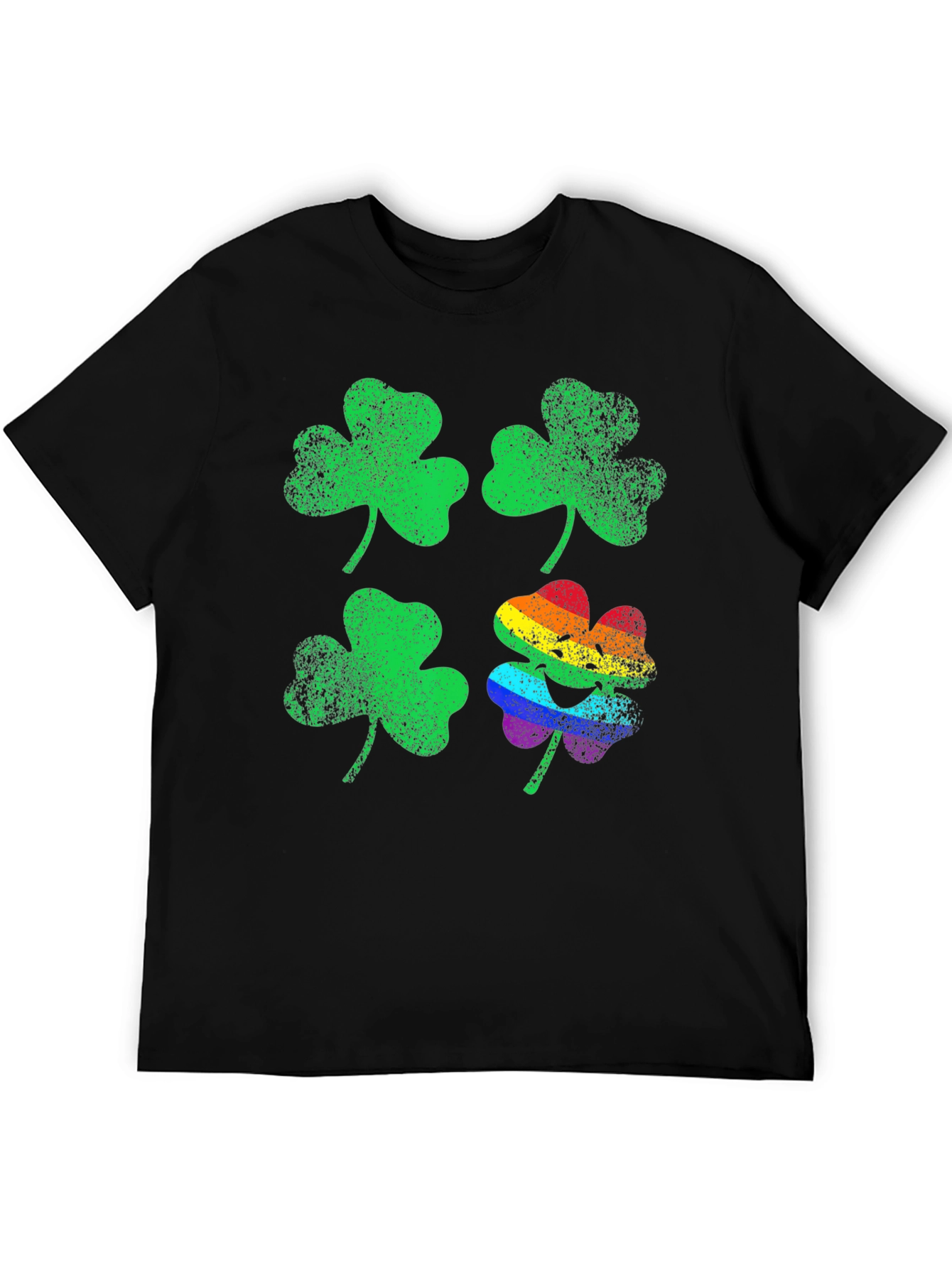 St. Patricks Day Rainbow Shamrock T-Shirt