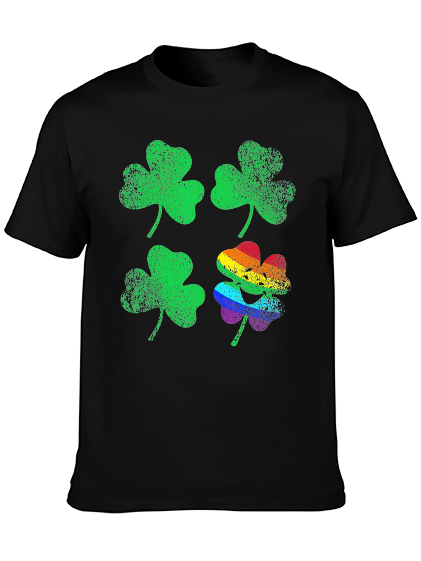 St. Patricks Day Rainbow Shamrock T-Shirt