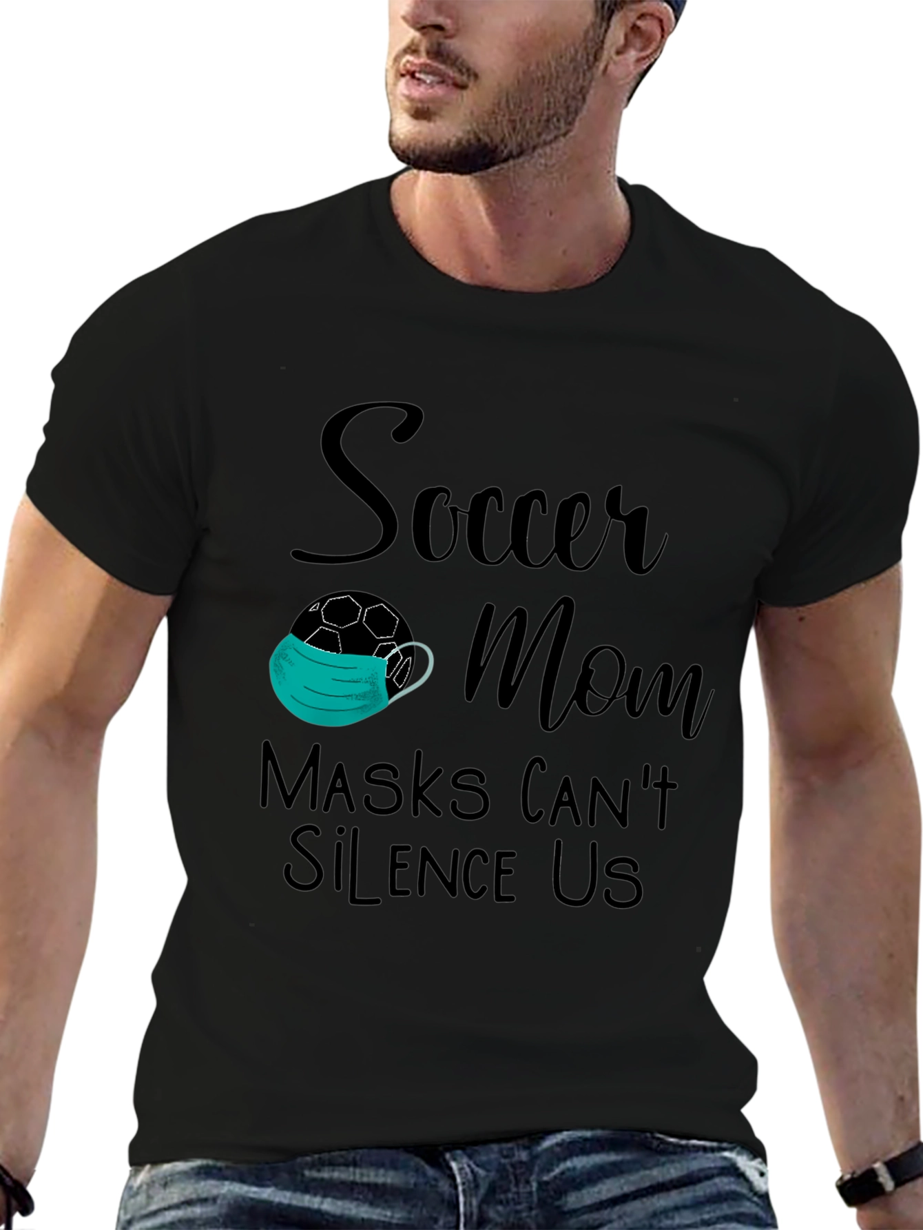 Soccer Mom Masks Cant Silence Us T-Shirt