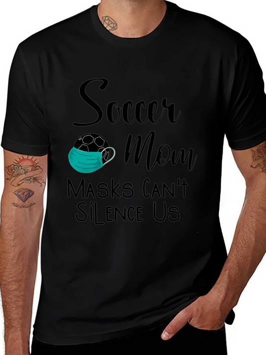 Soccer Mom Masks Cant Silence Us T-Shirt