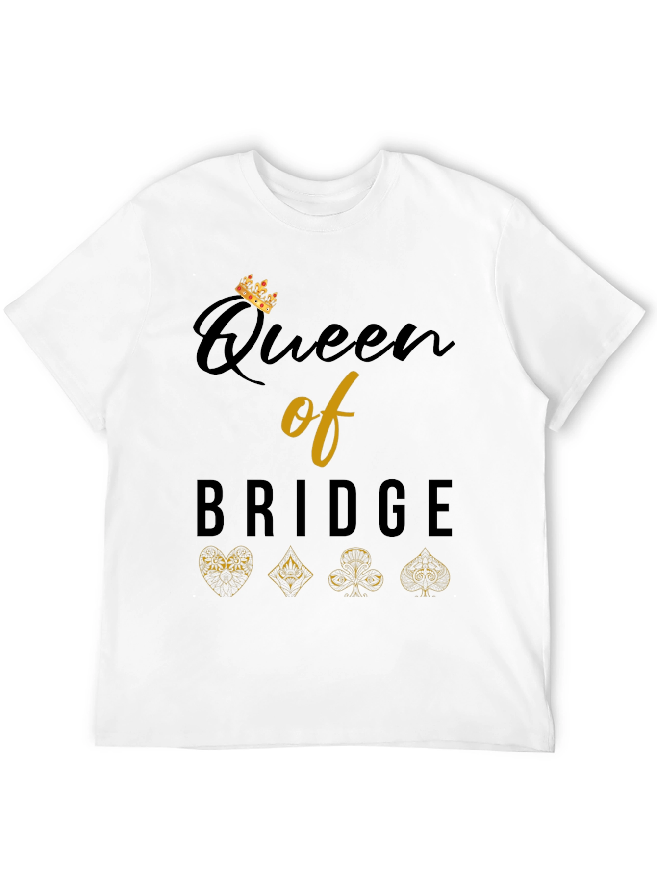 Queen of Bridge Card Game T-Shirt