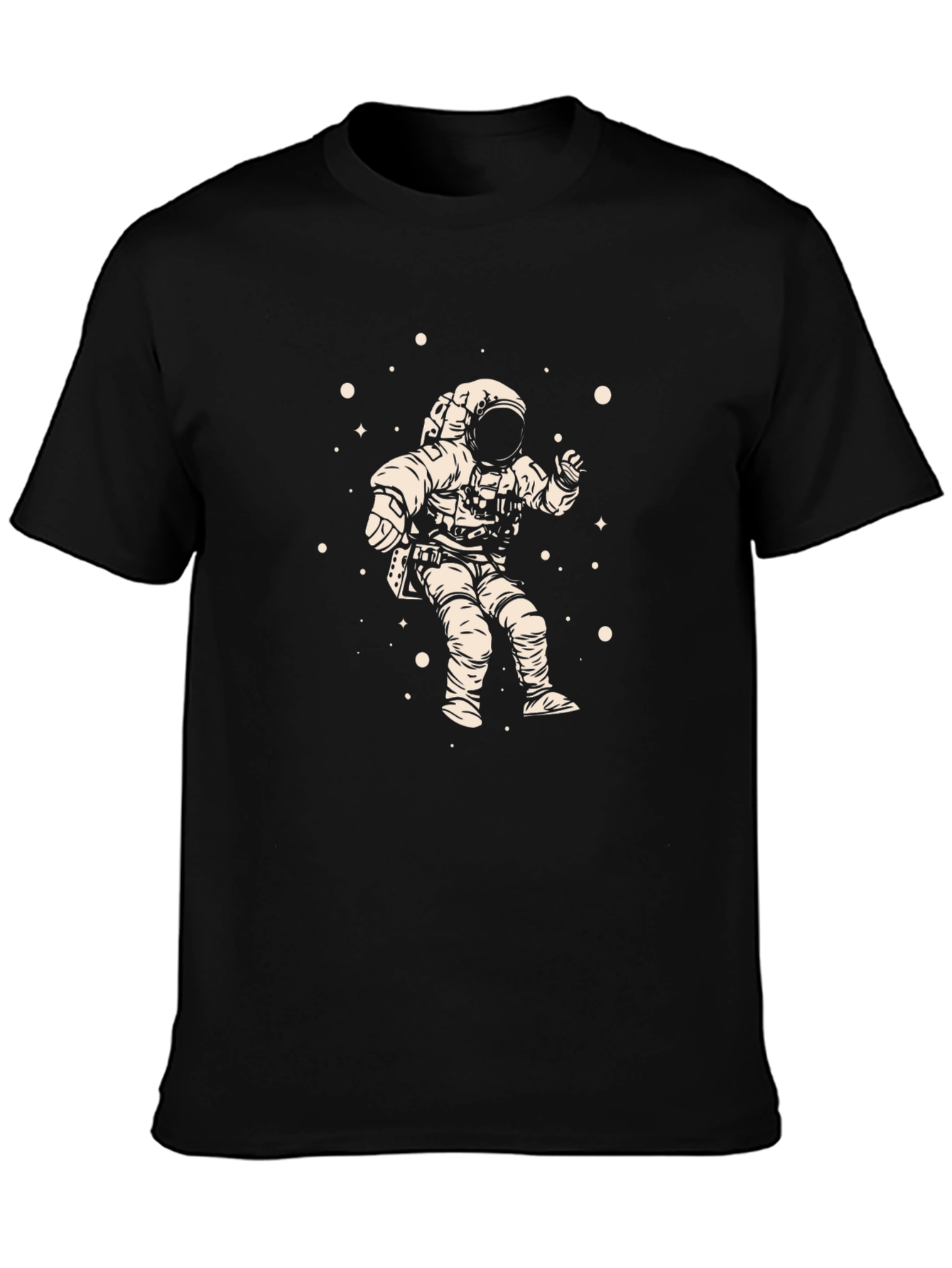 Astronaut Graphic Black Tee - Explore the Universe